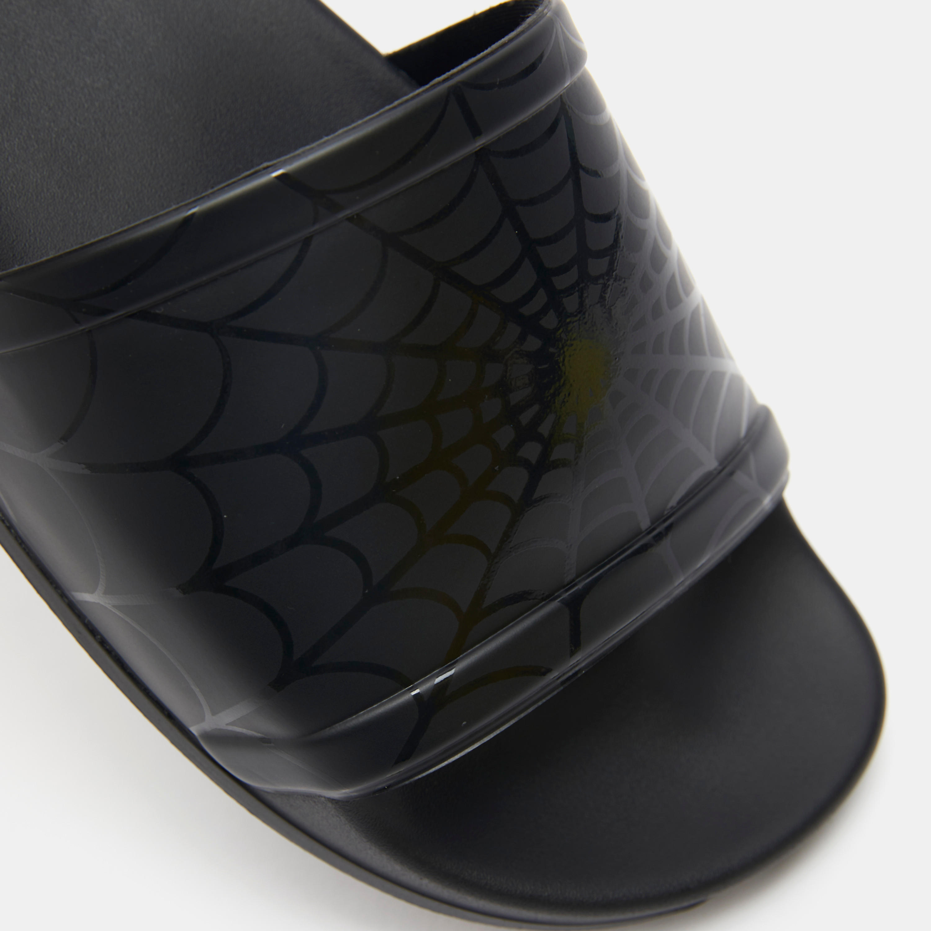 Spider-Man Print Open Toe Slide Slippers-men-shoes-flipflopsandslides-image-5