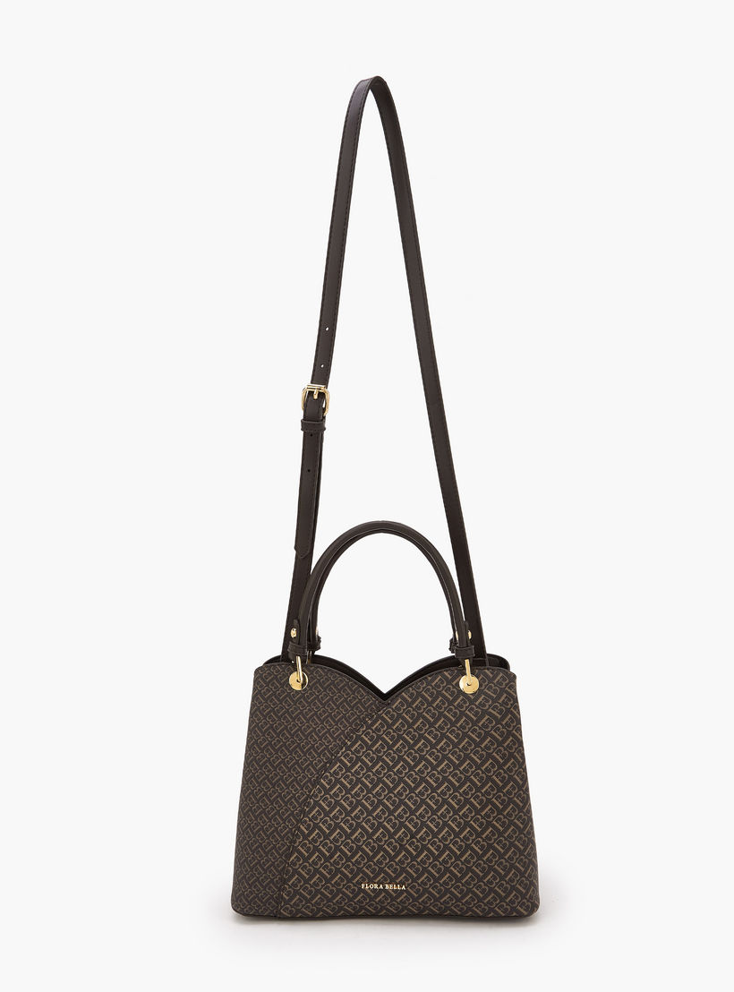 شنطة توتي بطبعات مونوجرام وحزام قابل للفصل من فلورا بيلا-women-bagsandwallets-handbags-image-3
