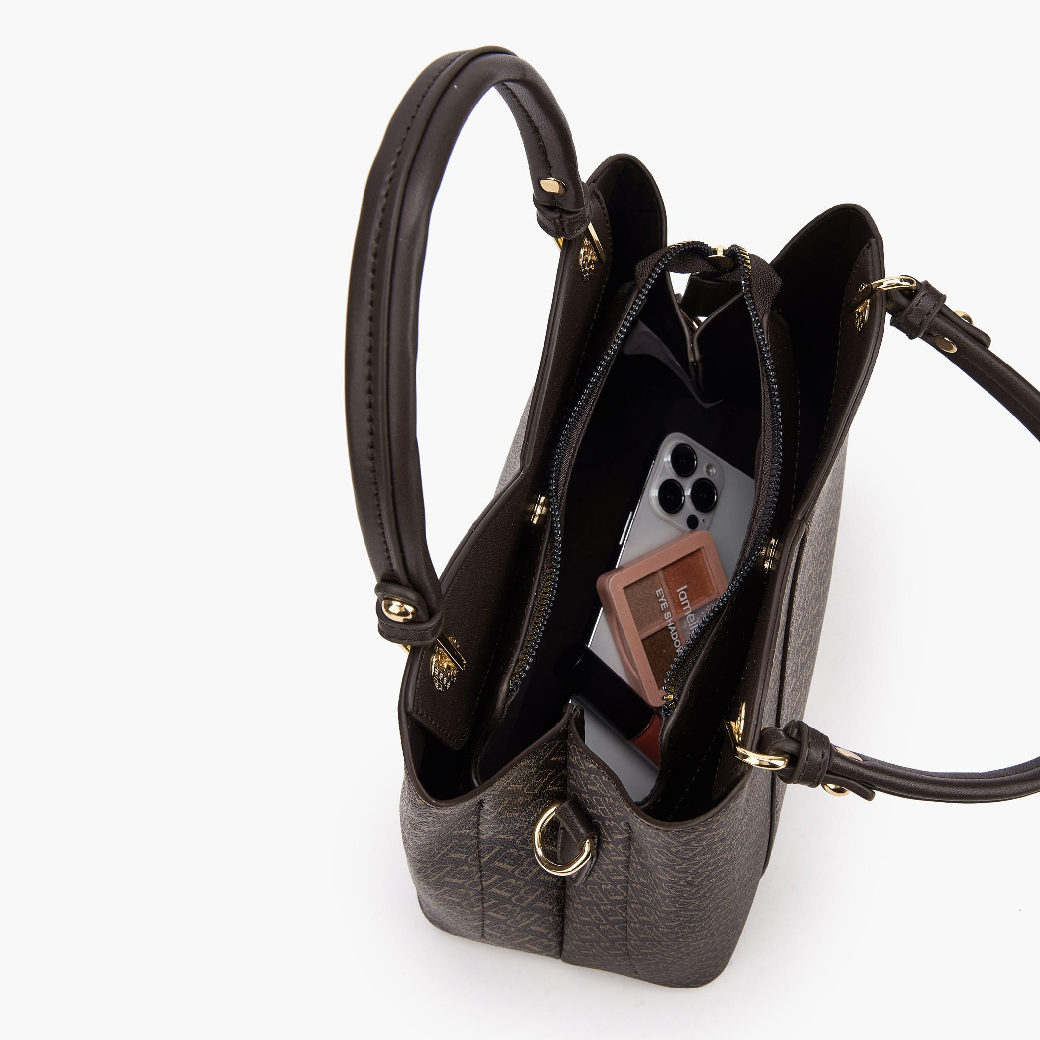 شنطة توتي بطبعات مونوجرام وحزام قابل للفصل من فلورا بيلا-women-bagsandwallets-handbags-image-8