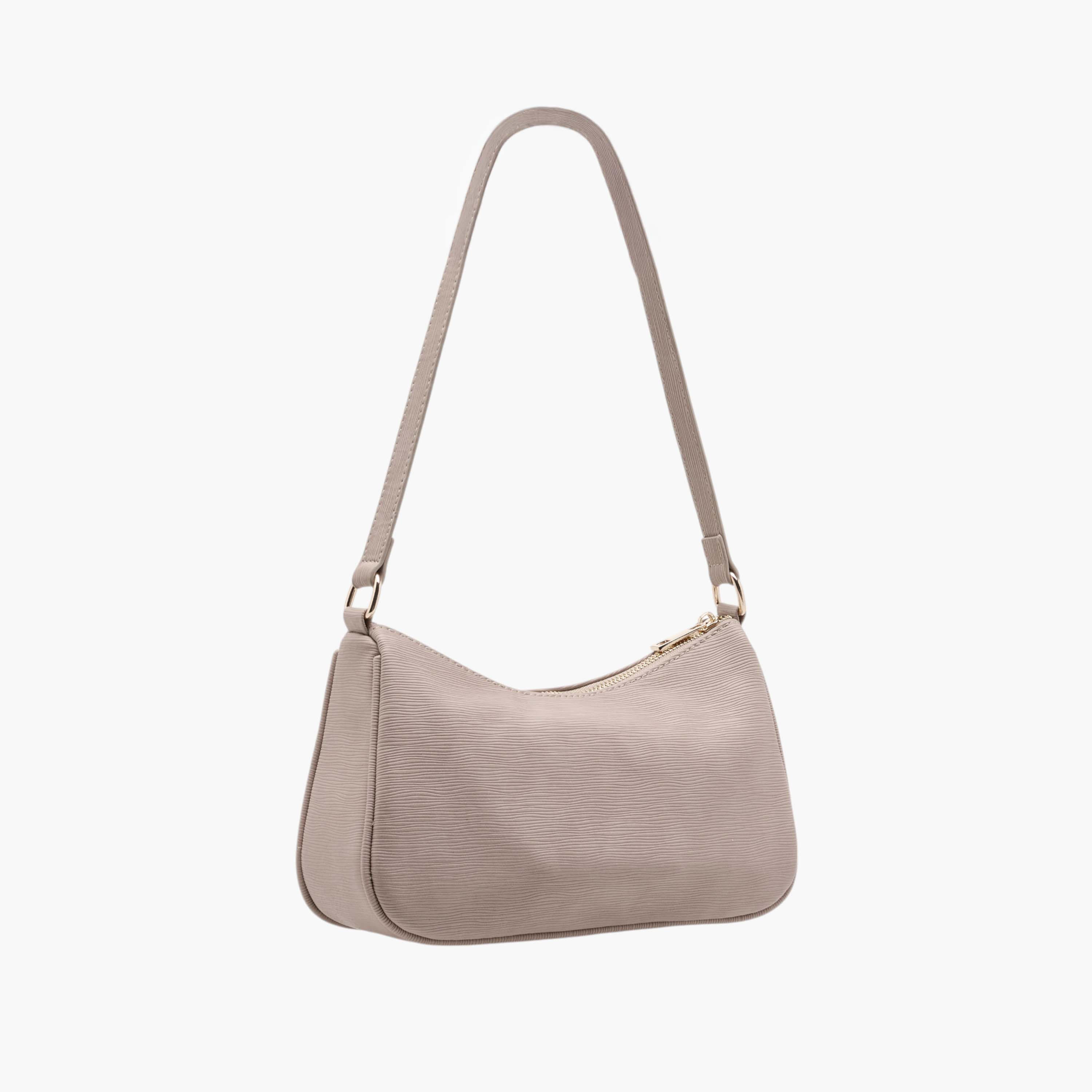شنطة كروس بودي بارزة الملمس بحزام قابل للفصل وسحاب إغلاق من فلورا بيلا-women-bagsandwallets-handbags-image-3