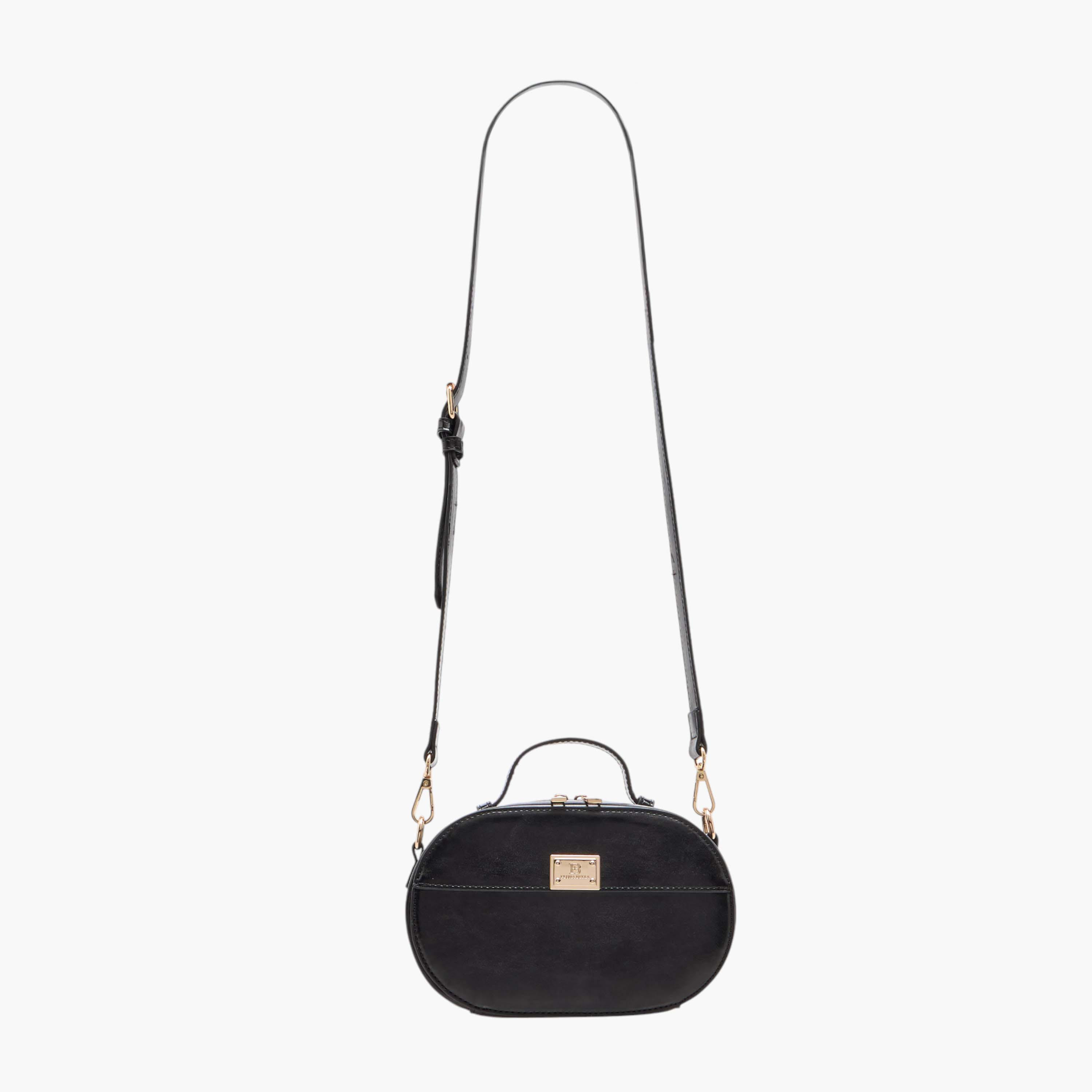 Flora Bella Solid Crossbody Bag with Zip Closure and Detachable Strap-women-bagsandwallets-handbags-image-2