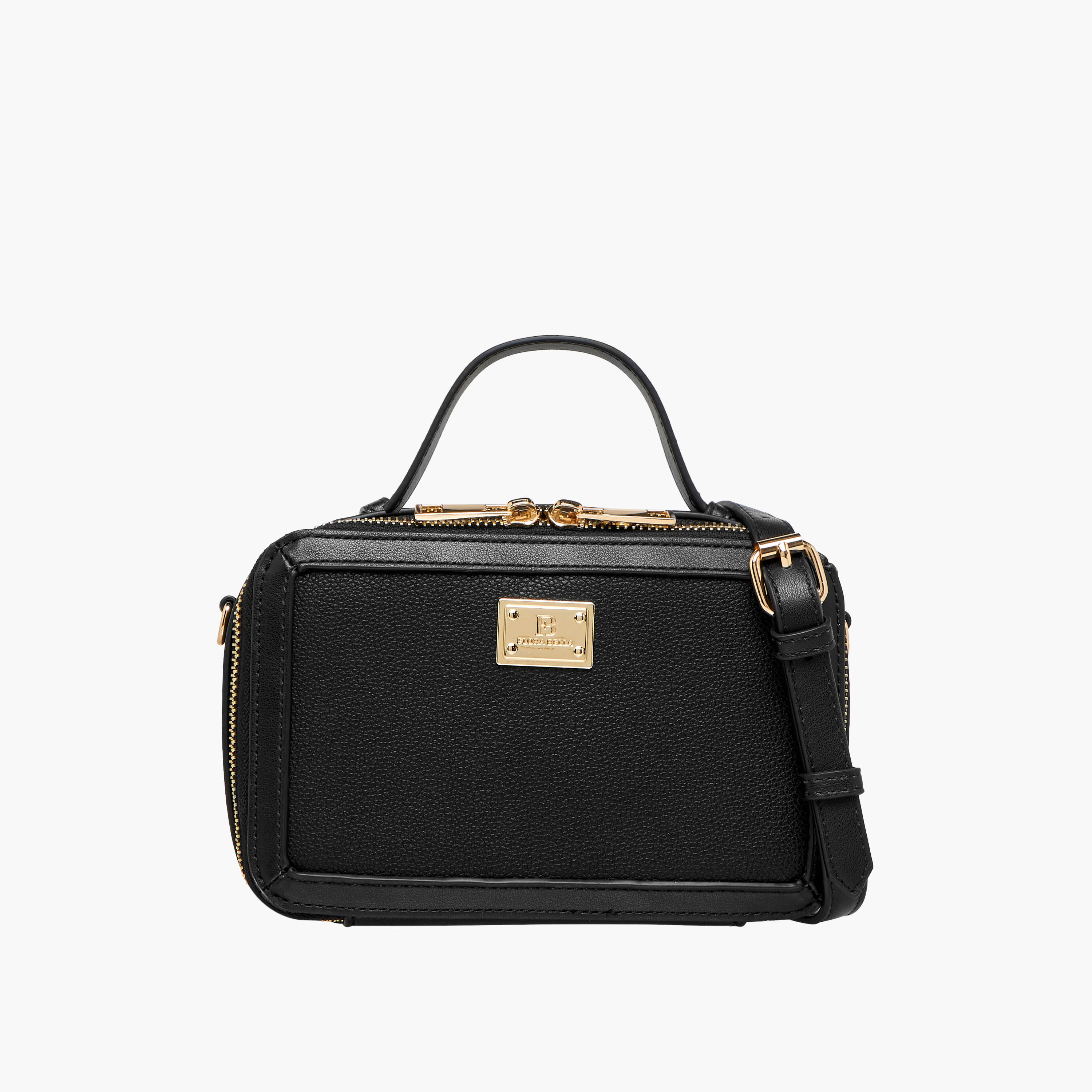 شنطة كروس بودي سادة بحزام قابل للفصل وسحاب إغلاق من فلورا بيلا-women-bagsandwallets-handbags-image-1