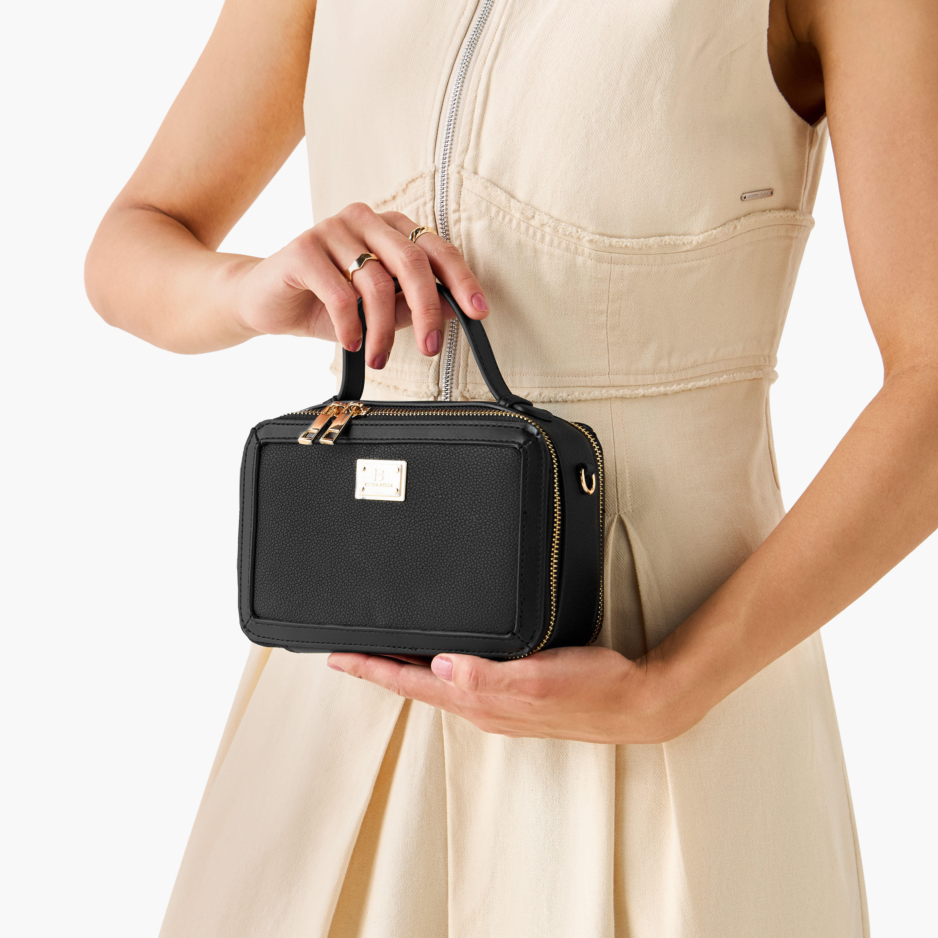 شنطة كروس بودي سادة بحزام قابل للفصل وسحاب إغلاق من فلورا بيلا-women-bagsandwallets-handbags-image-8