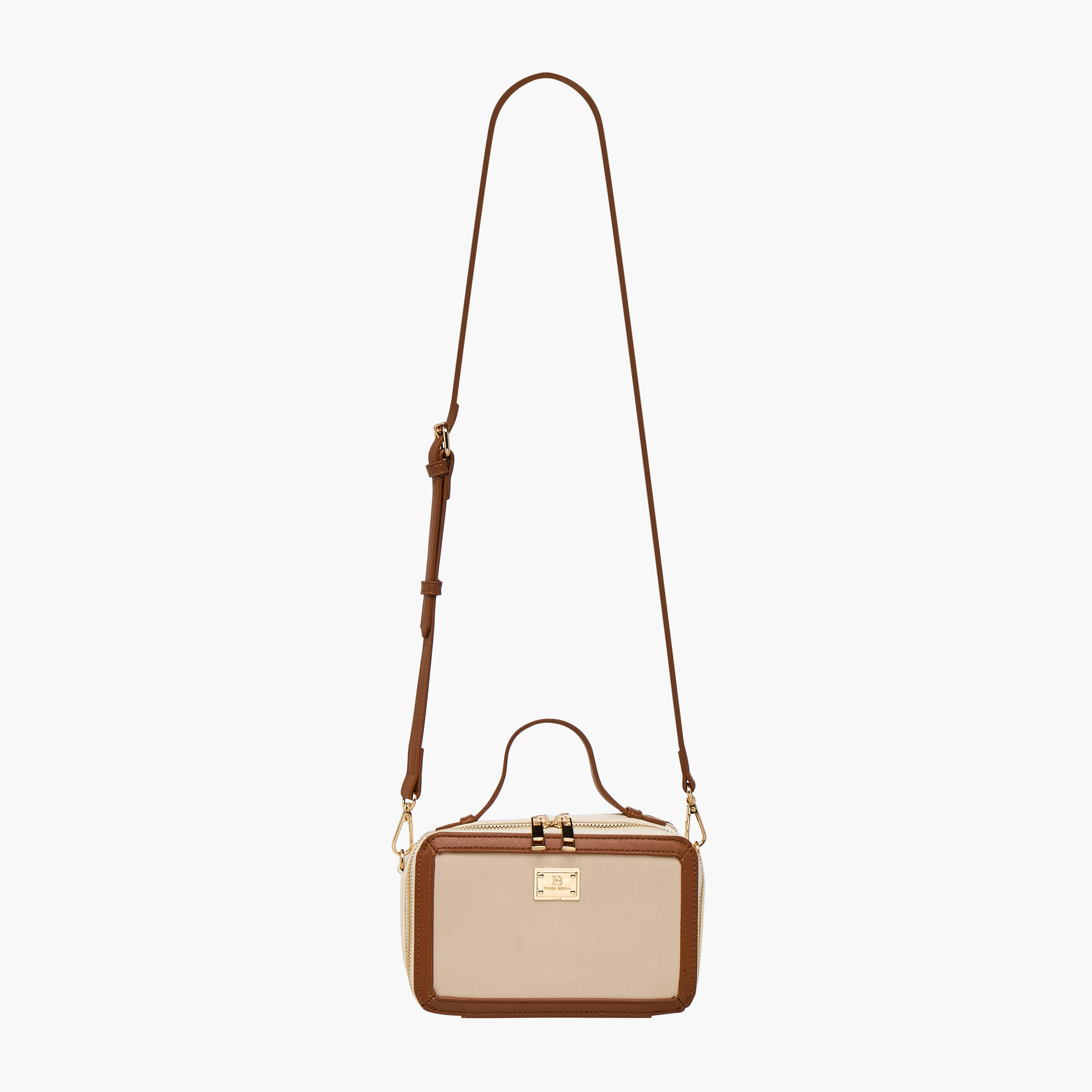 Flora Bella Solid Crossbody Bag with Detachable Strap and Zip Closure-women-bagsandwallets-handbags-image-3
