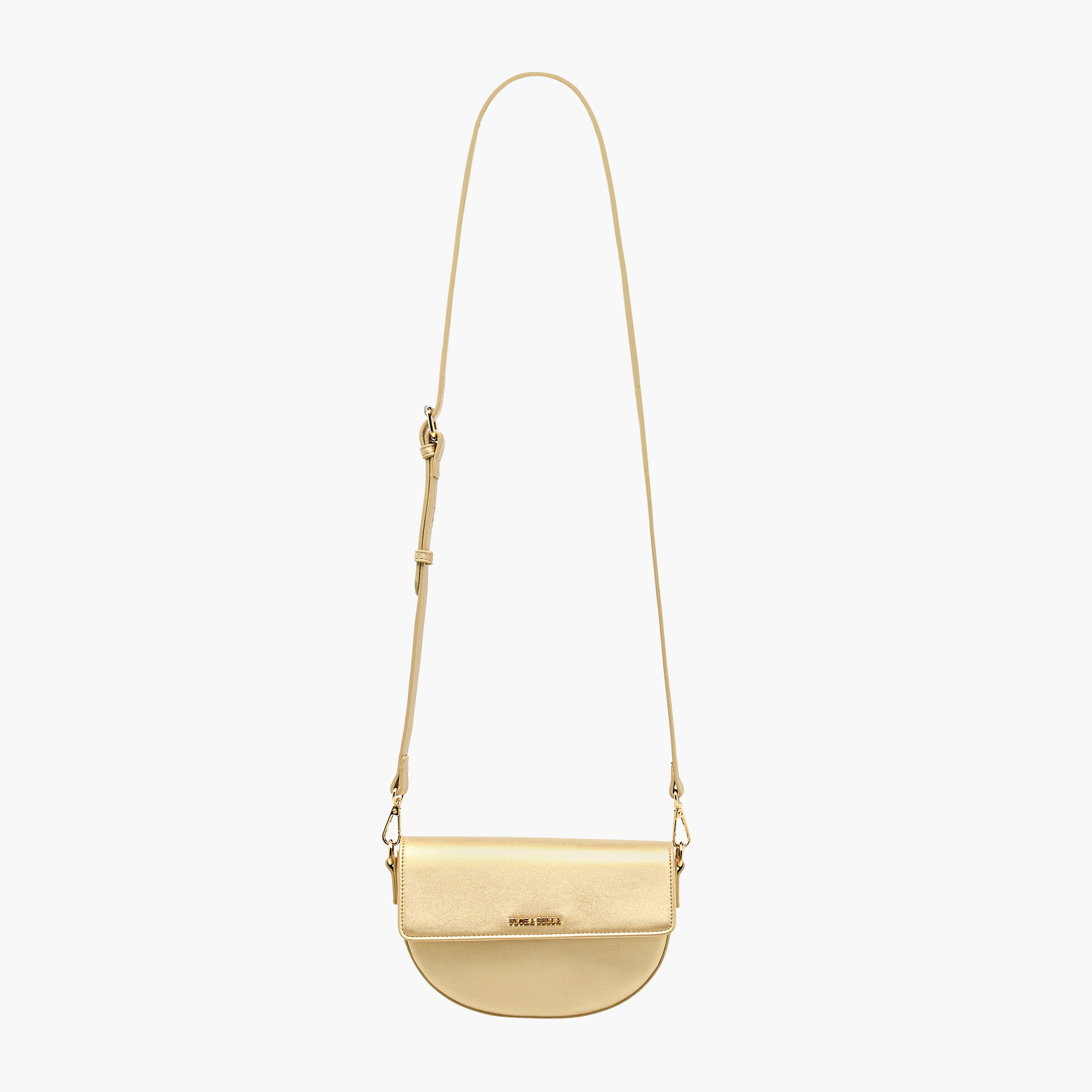 شنطة كروس بودي سادة بحزام قابل للفصل وزر إغلاق من فلورا بيلا-women-bagsandwallets-handbags-image-3