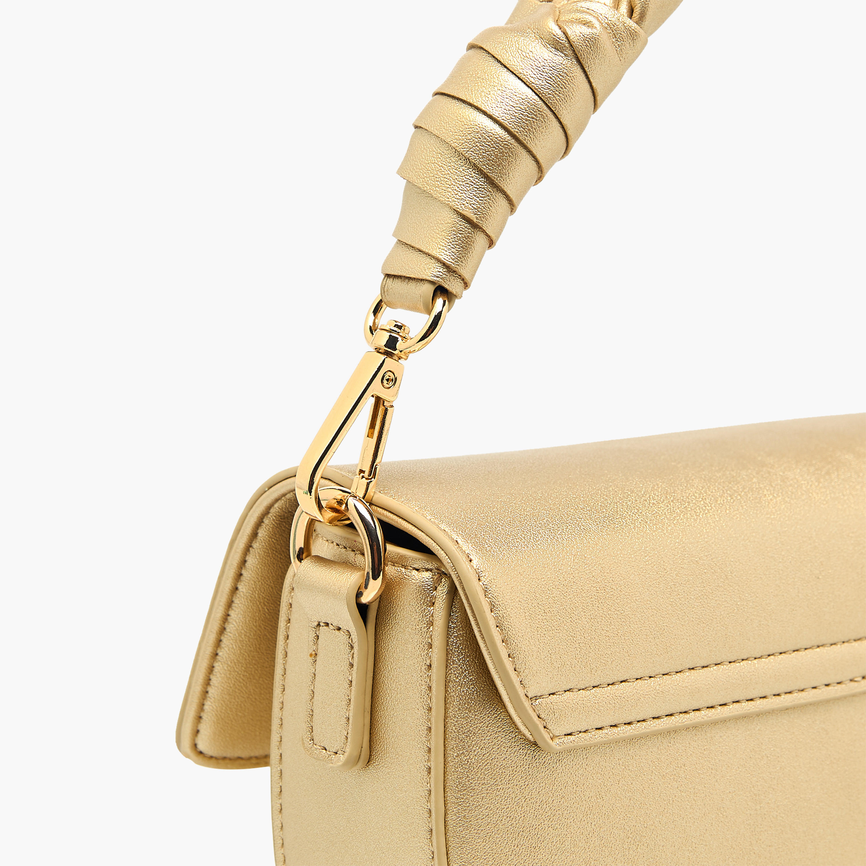 شنطة كروس بودي سادة بحزام قابل للفصل وزر إغلاق من فلورا بيلا-women-bagsandwallets-handbags-image-6
