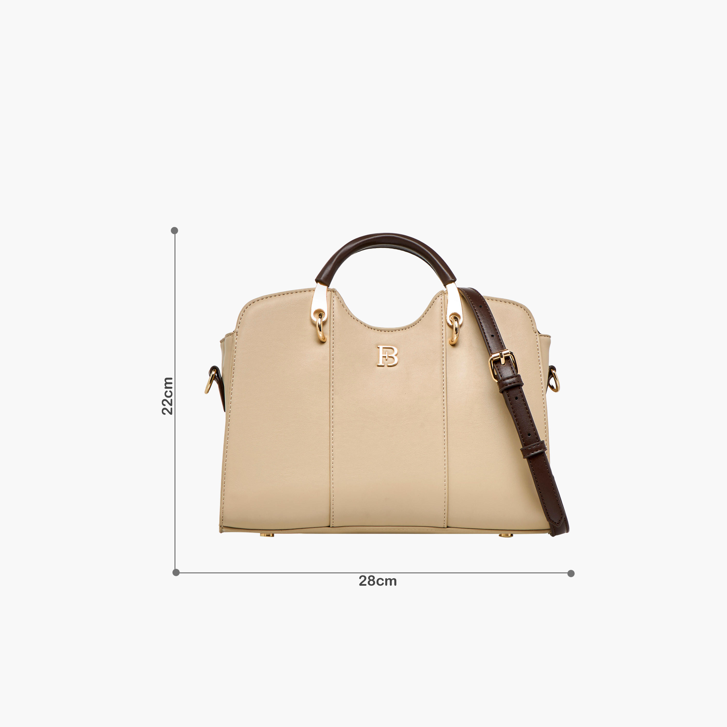 Flora Bella Solid Tote Bag with Detachable Strap and Zip Closure-women-bagsandwallets-handbags-image-2