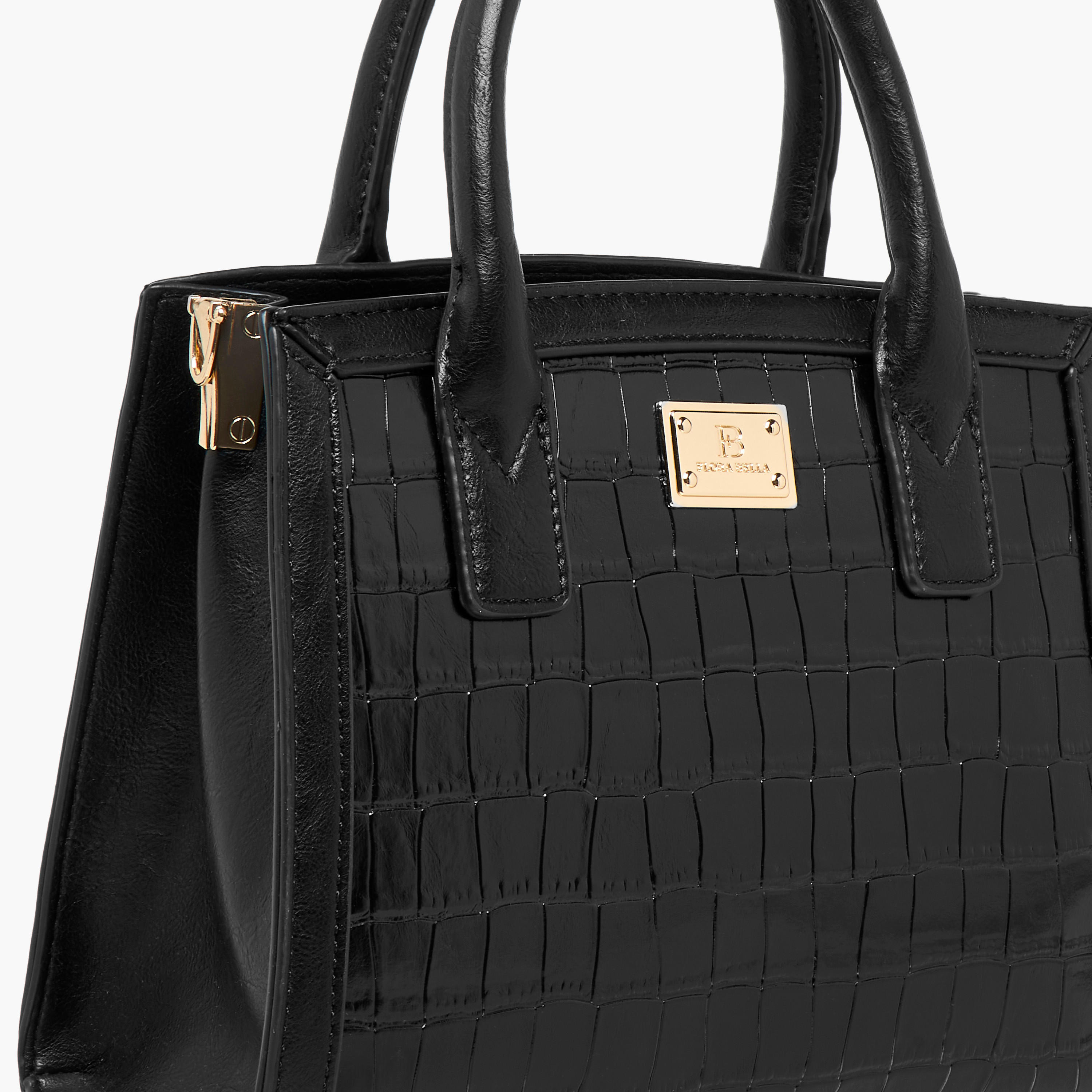 Flora Bella Textured Tote Bag with Detachable Strap and Zip Closure-women-bagsandwallets-handbags-image-5
