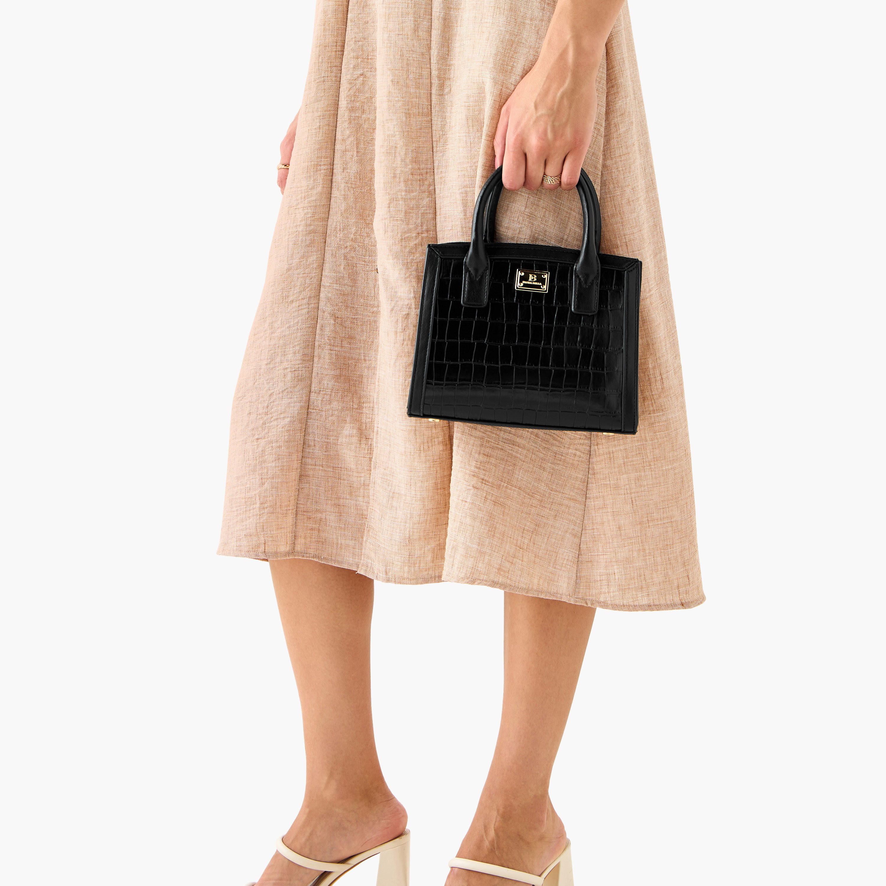 Flora Bella Textured Tote Bag with Detachable Strap and Zip Closure-women-bagsandwallets-handbags-image-8