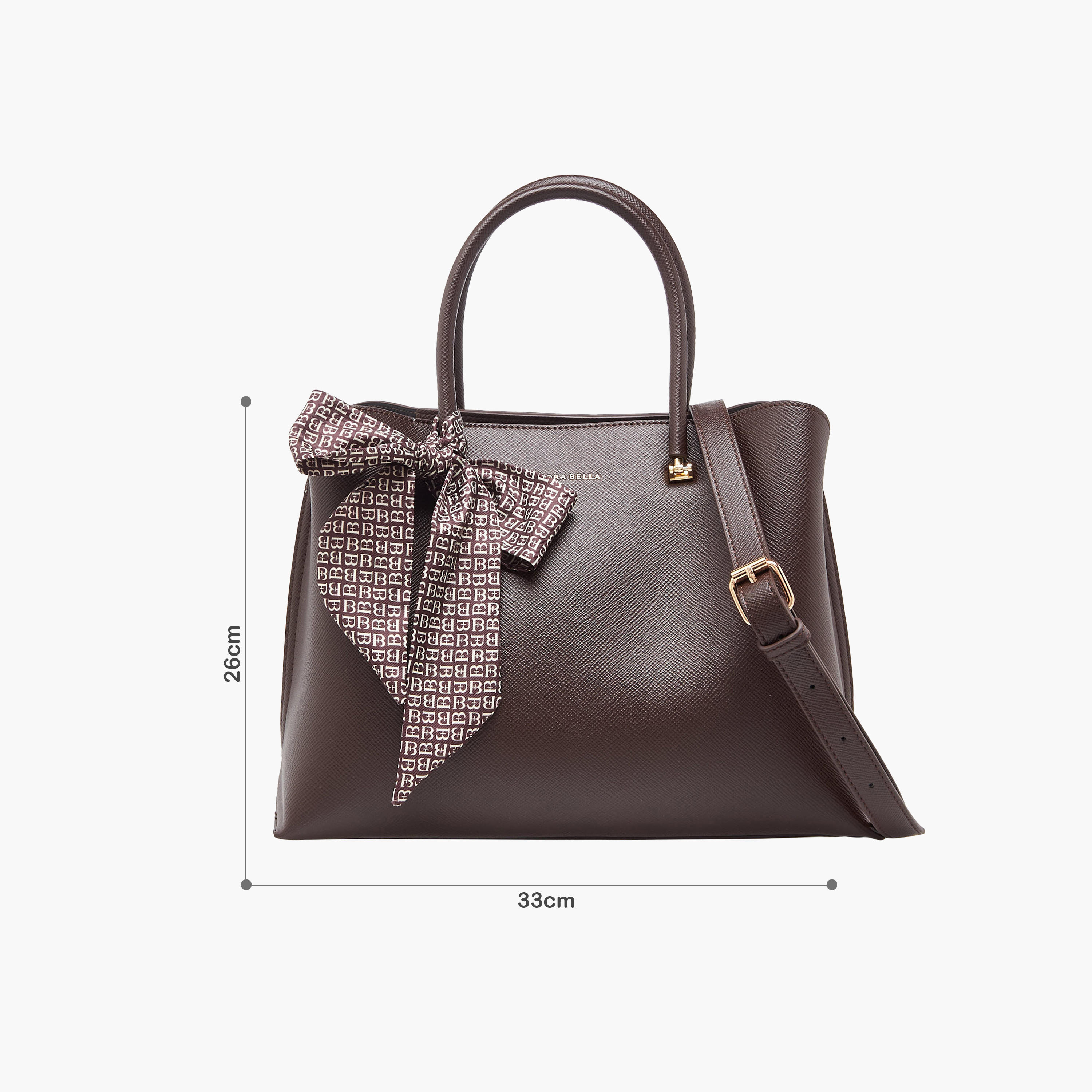 شنطة توت بزينة وشاح وبحزام قابل للفصل من فلورا بيلا-women-bagsandwallets-handbags-image-2