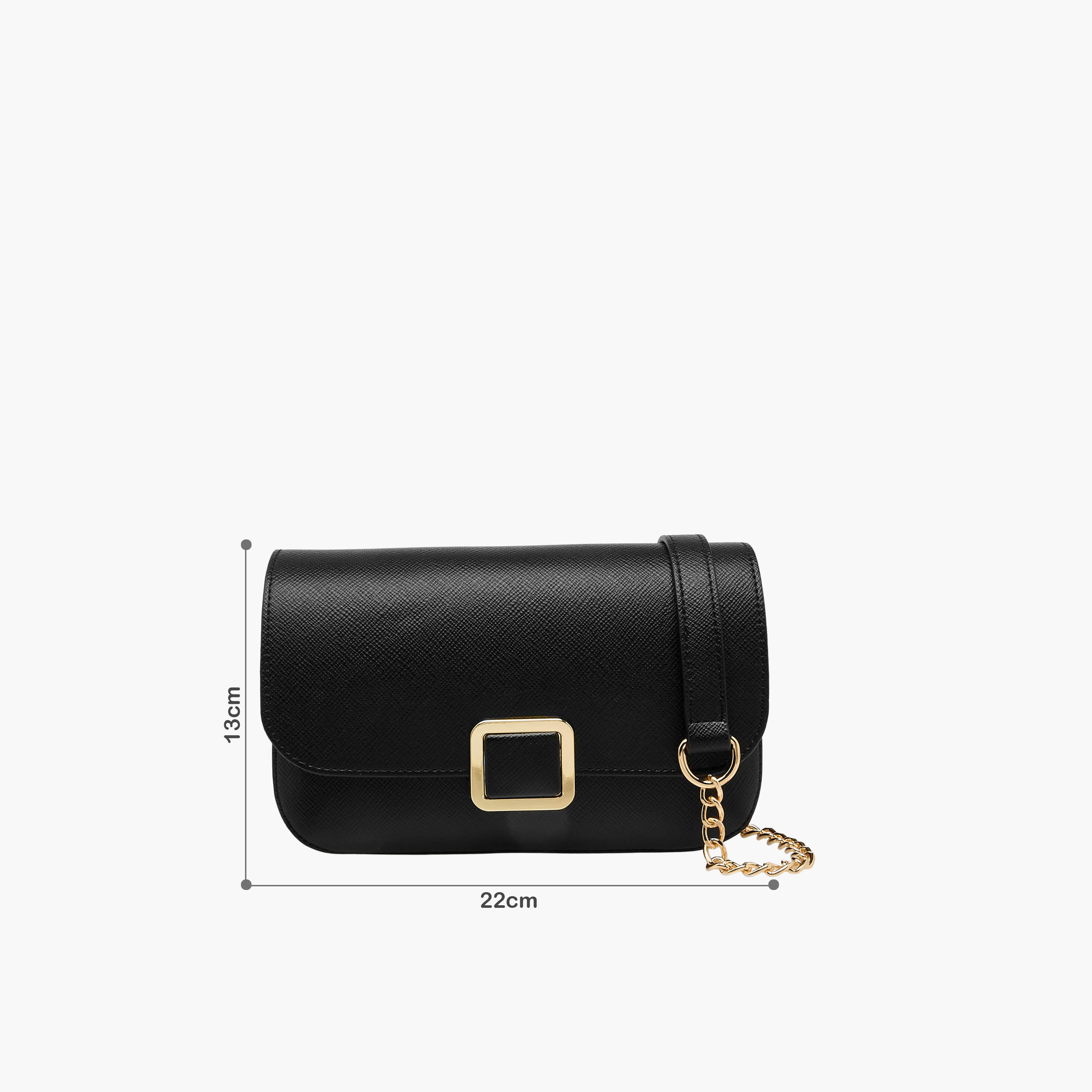 Flora Bella Textured Crossbody Bag with Detachable Chain Strap-women-bagsandwallets-handbags-image-2