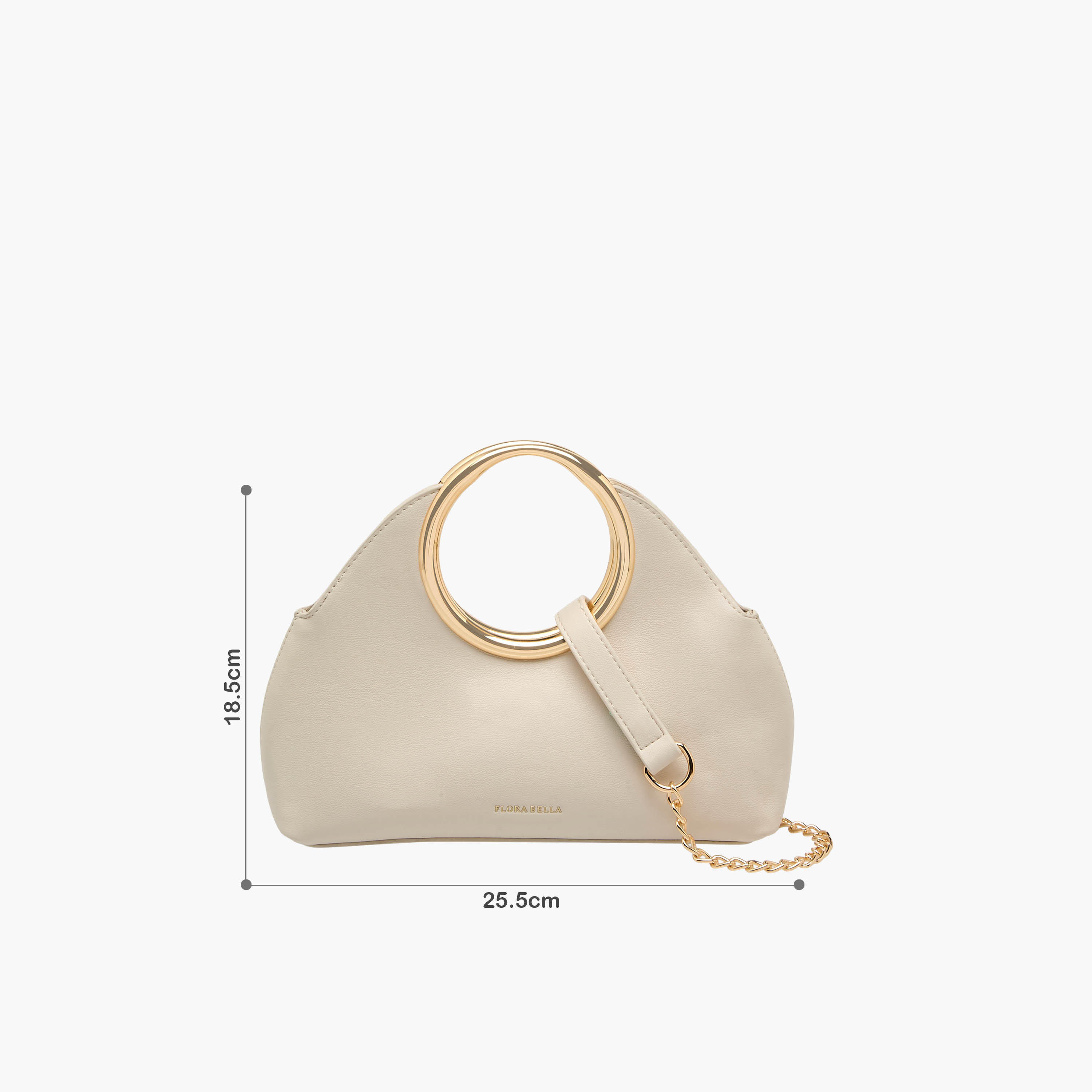 شنطة كروس بودي بارزة الملمس بحزام سلسلة قابل للفصل من فلورا بيلا-women-bagsandwallets-handbags-image-2