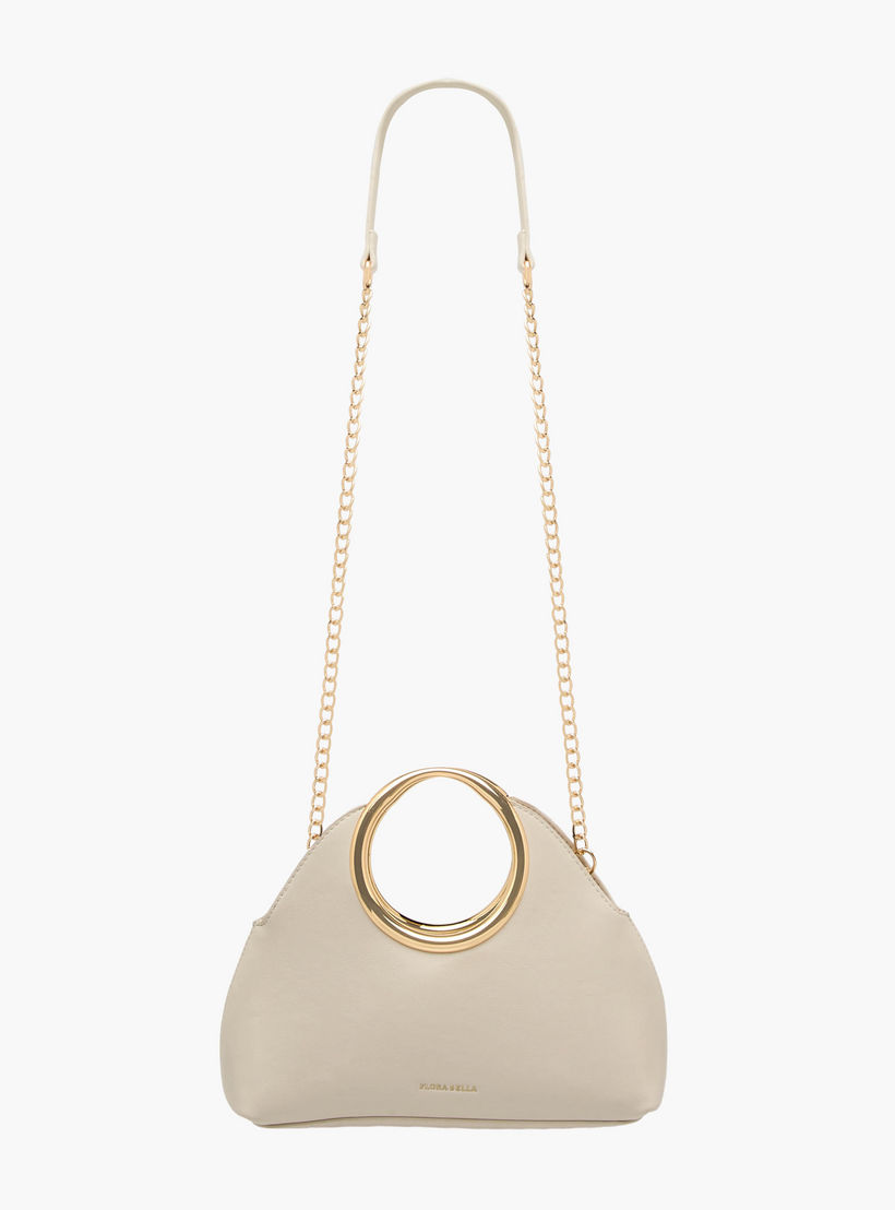 شنطة كروس بودي بارزة الملمس بحزام سلسلة قابل للفصل من فلورا بيلا-women-bagsandwallets-handbags-image-4