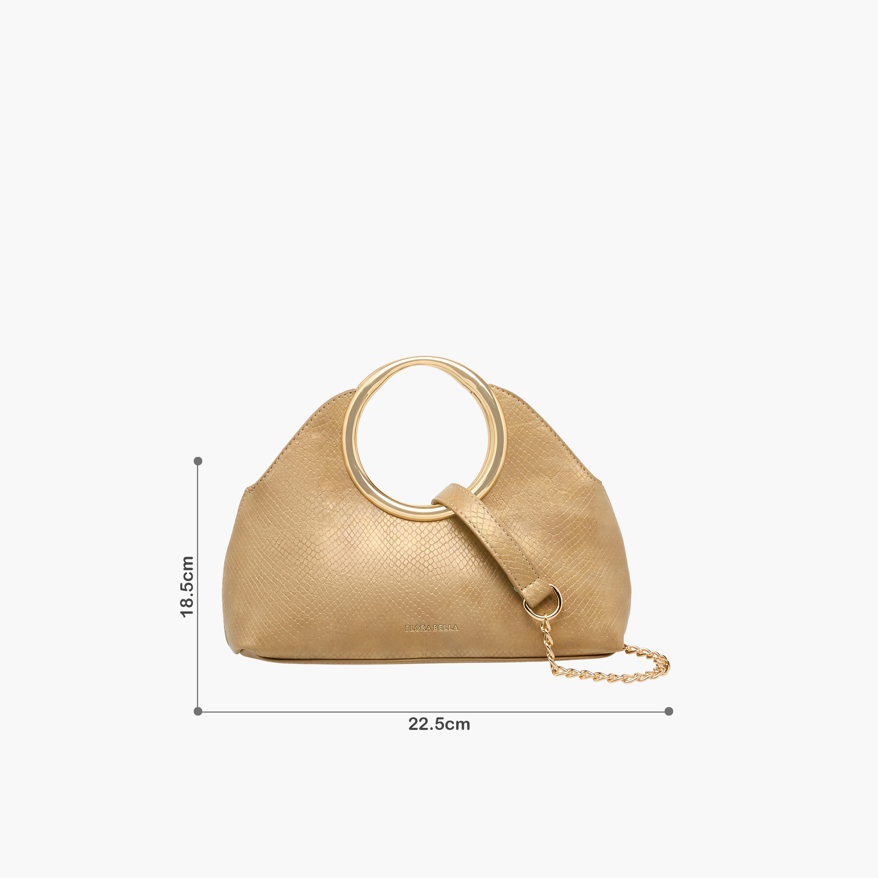 Flora Bella Textured Crossbody Bag with Detachable Chain Strap-women-bagsandwallets-handbags-image-2