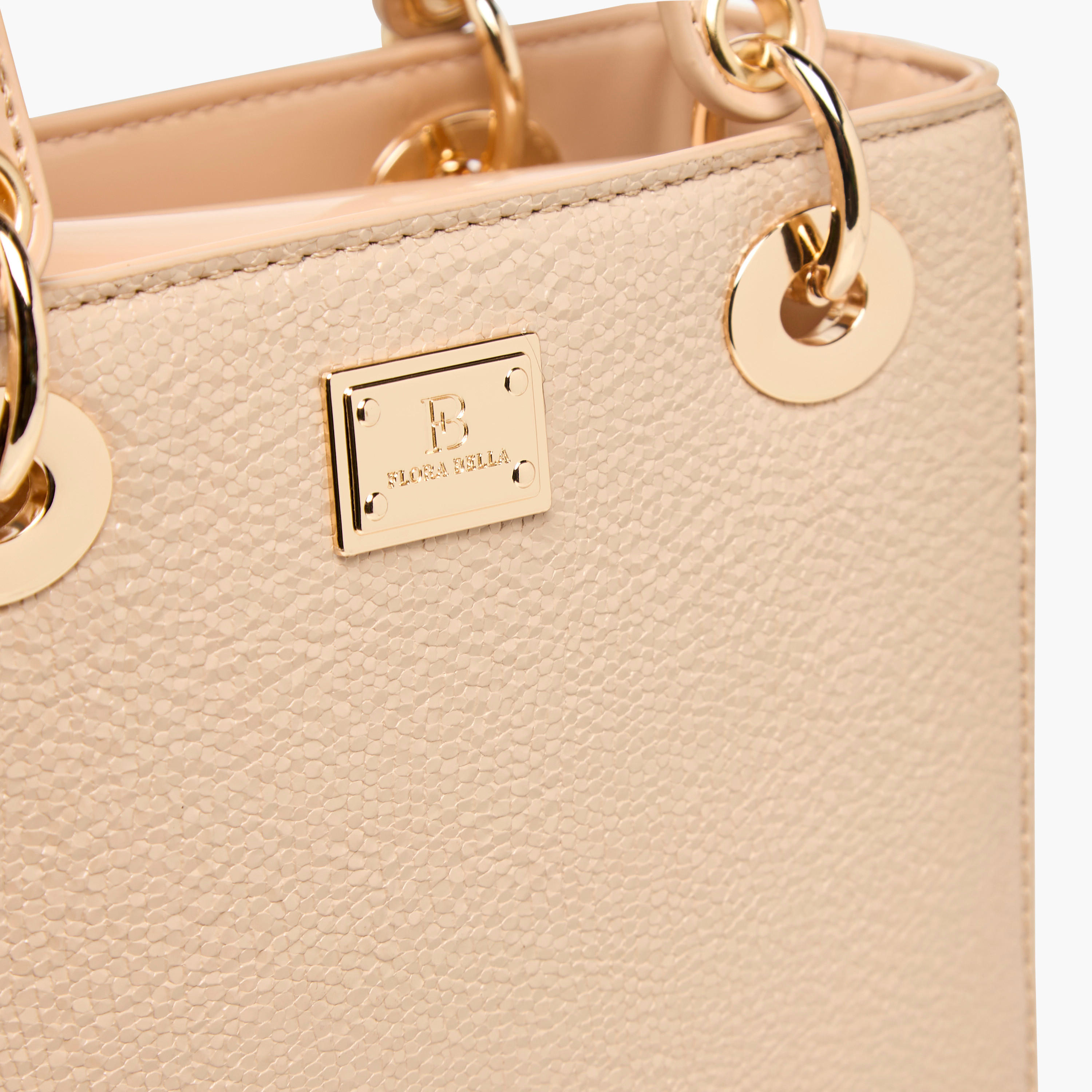 Flora Bella Textured Tote Bag with Double Handles and Detachable Shoulder Strap-women-bagsandwallets-handbags-image-4