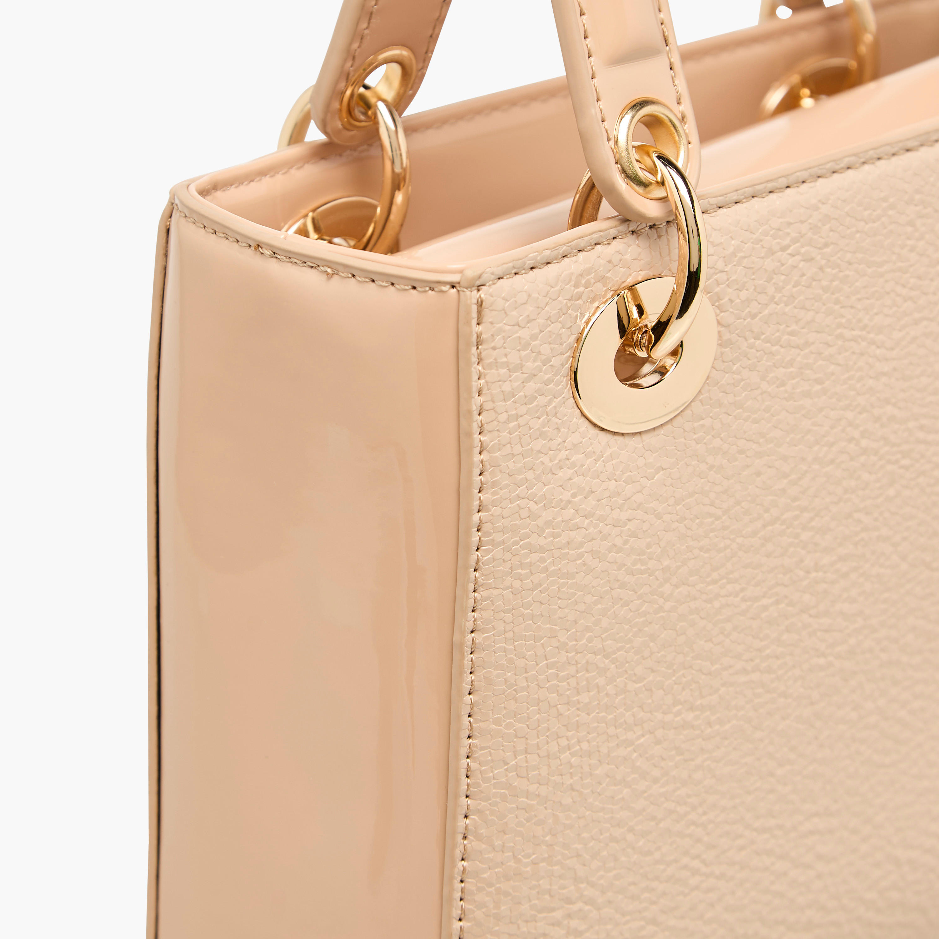 Flora Bella Textured Tote Bag with Double Handles and Detachable Shoulder Strap-women-bagsandwallets-handbags-image-5