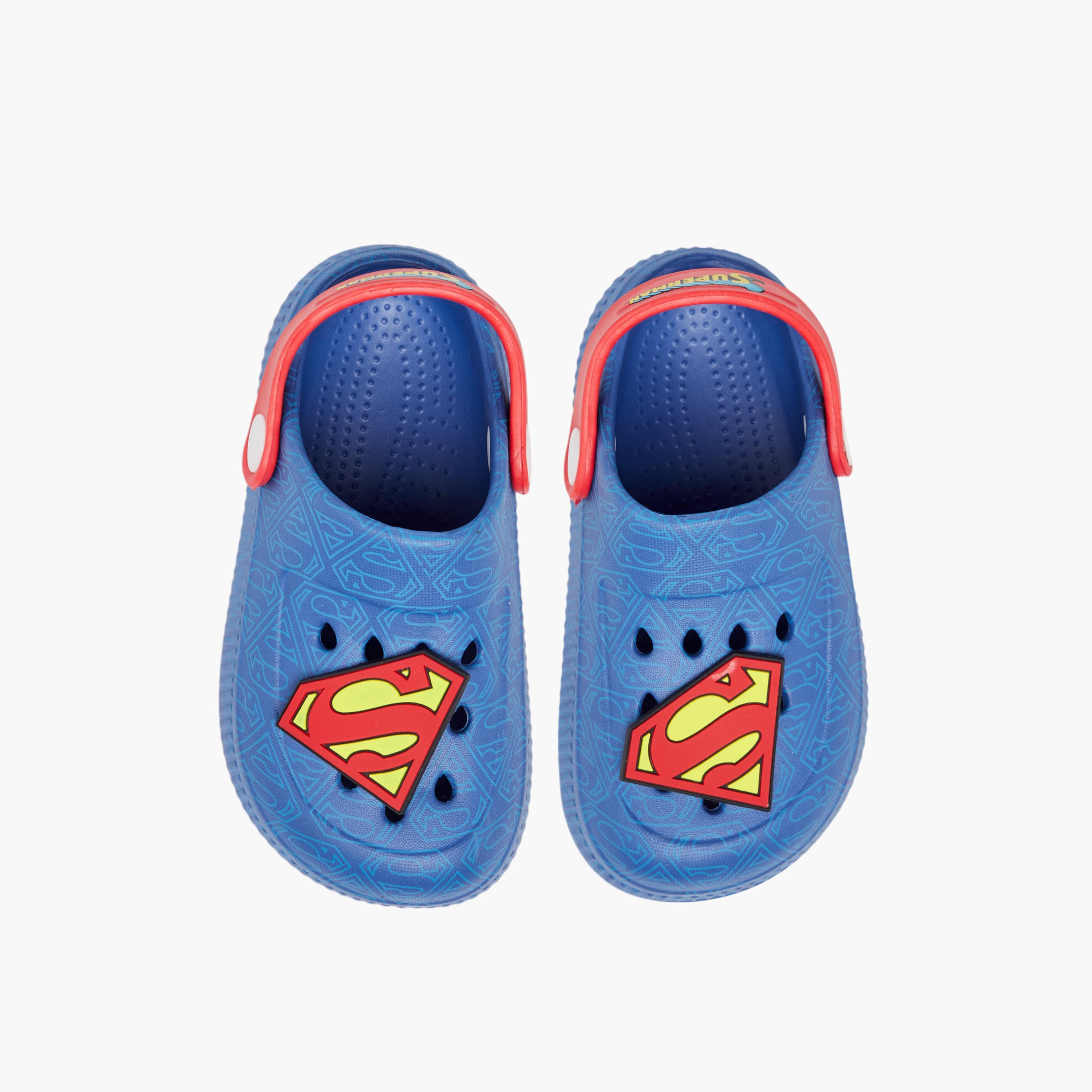 Superman Printed Clogs with Backstrap-boys-shoes-sandals-image-1