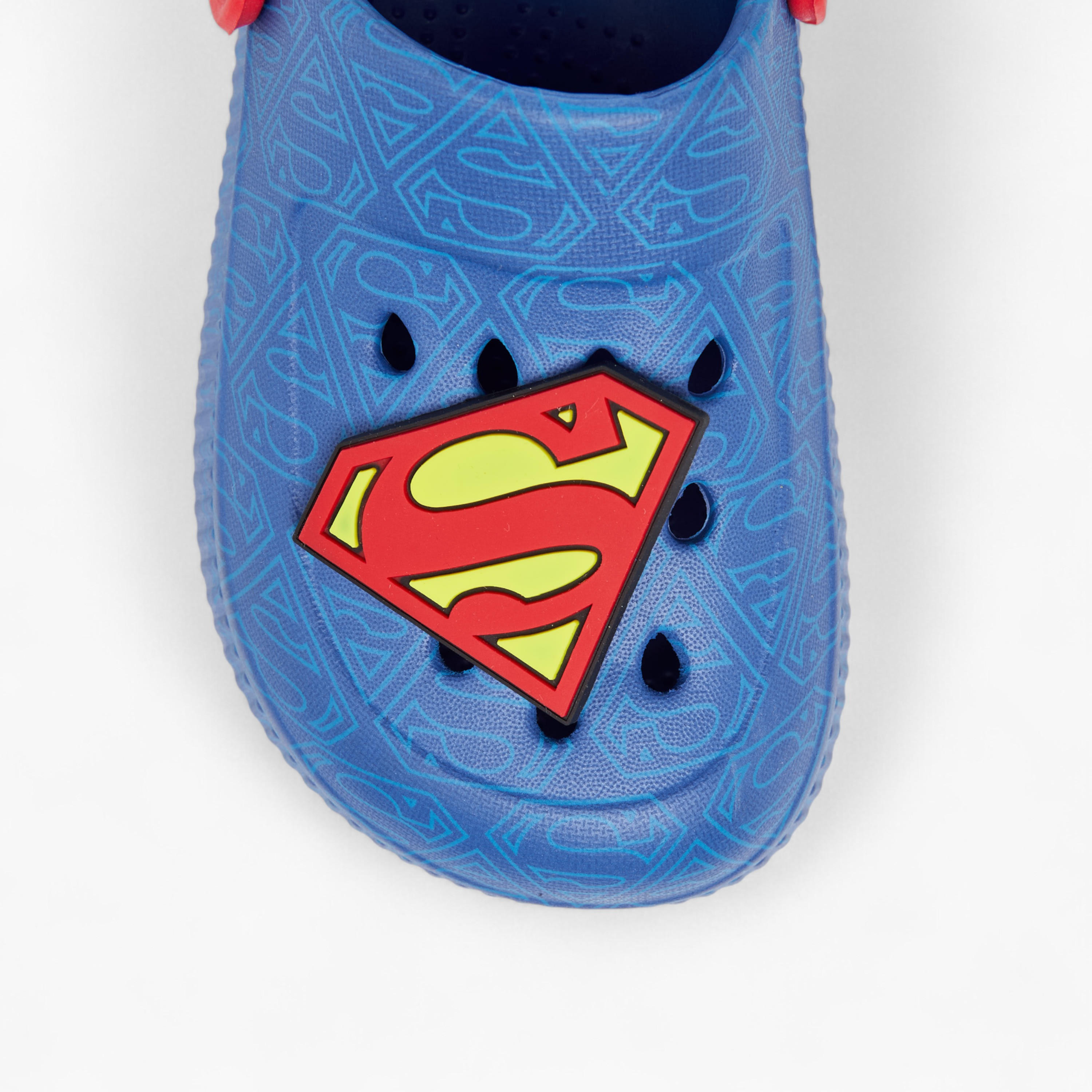 Superman Printed Clogs with Backstrap-boys-shoes-sandals-image-4