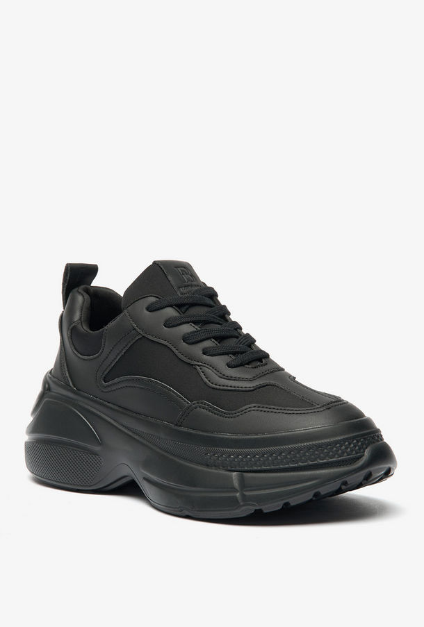 Flora Bella Panelled Chunky Sneakers with Lace-Up Closure-women-image-1