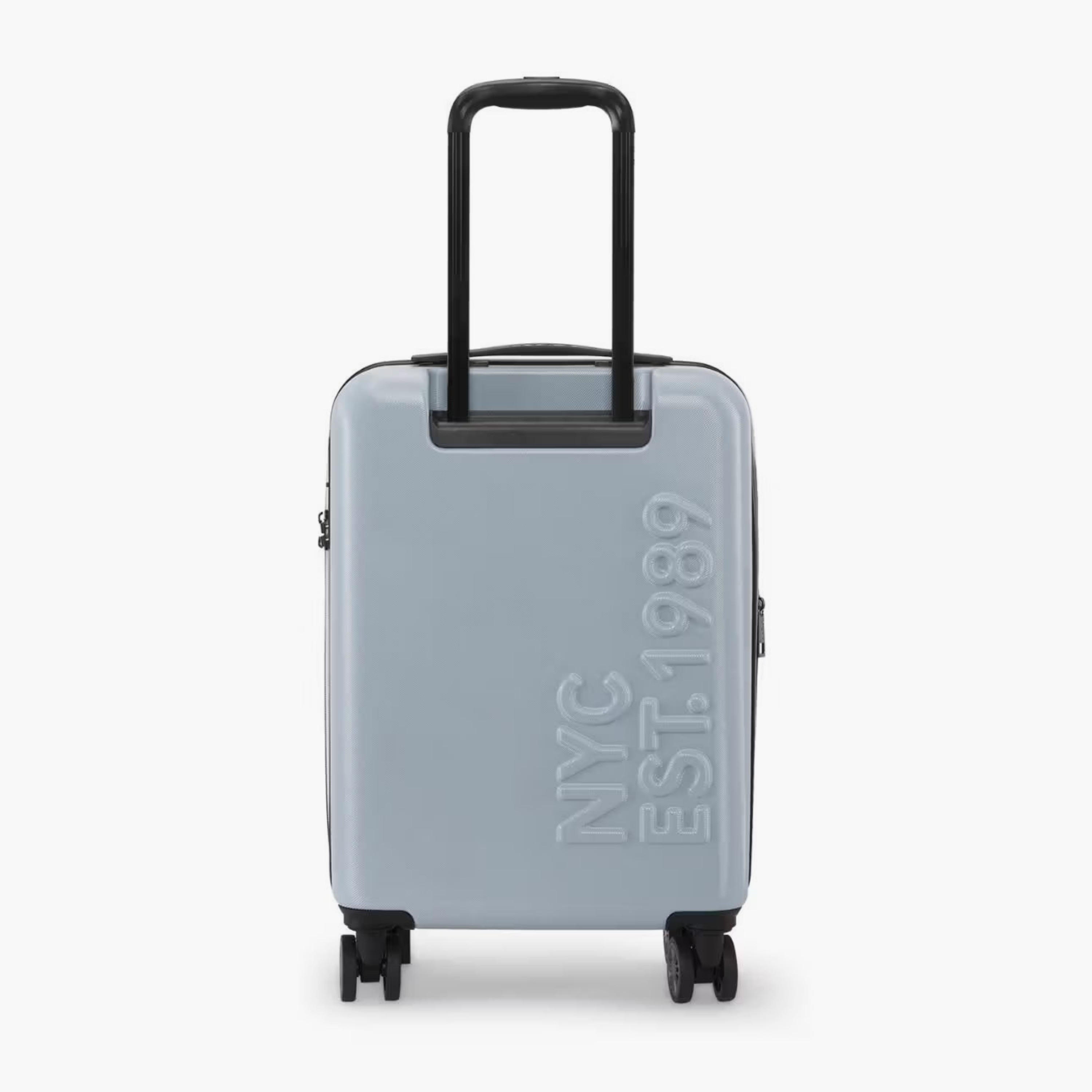 DKNY Logo Embossed Hardcase Luggage Trolley with Retractable Handle - 20 inches Cabin Bag-travel-luggagesandbags-luggage-image-3
