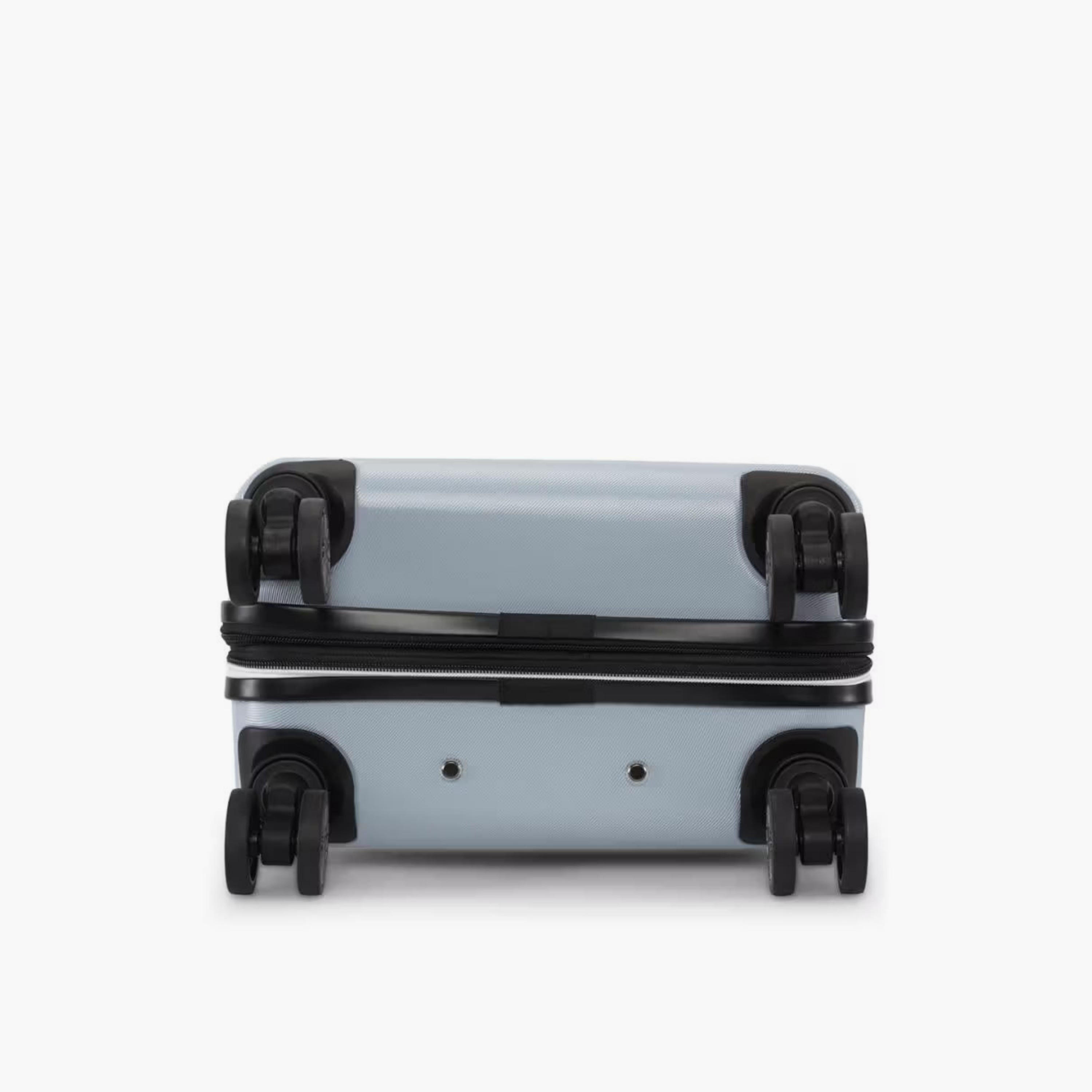 DKNY Logo Embossed Hardcase Luggage Trolley with Retractable Handle - 20 inches Cabin Bag-travel-luggagesandbags-luggage-image-6