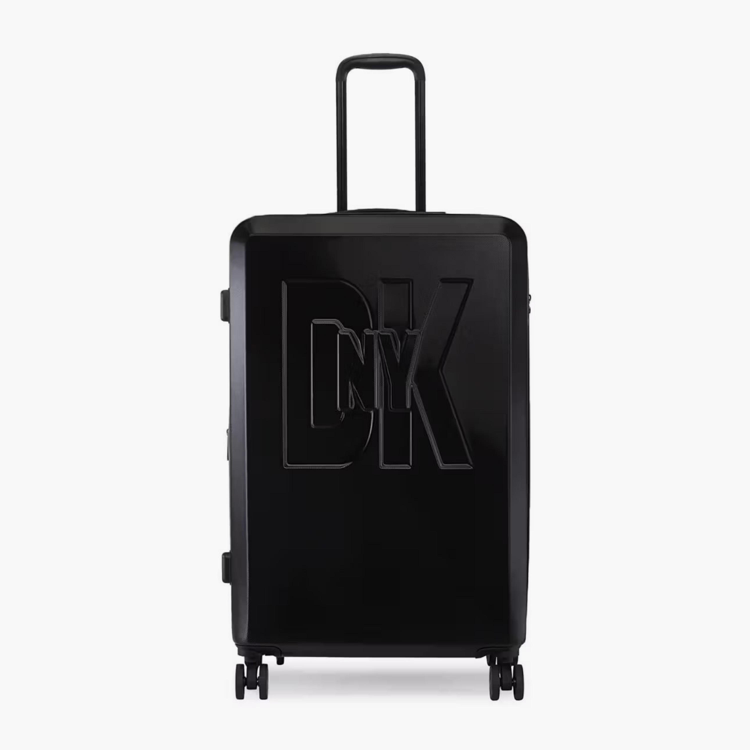 DKNY Embossed Hardcase Luggage Trolley with Retractable Handle - 28 inches Check-In Bag-travel-luggagesandbags-luggage-image-2