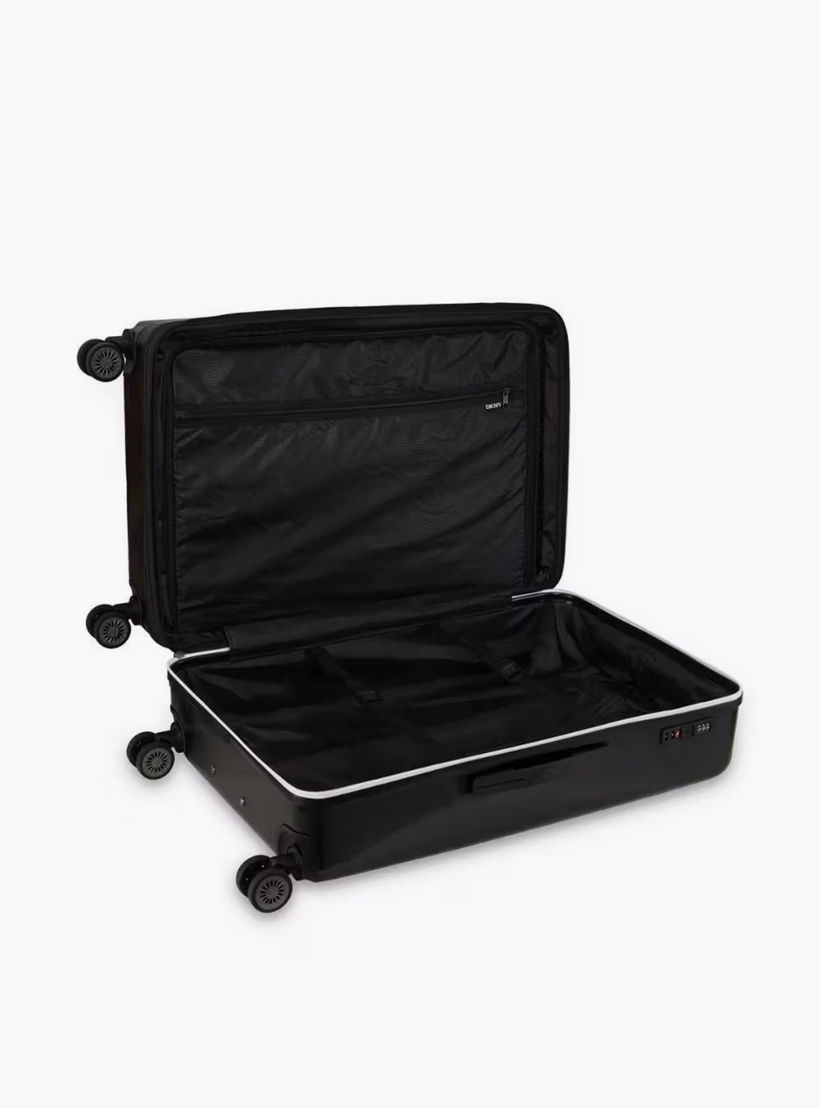 DKNY Embossed Hardcase Luggage Trolley with Retractable Handle - 28 inches Check-In Bag-travel-luggagesandbags-luggage-image-4