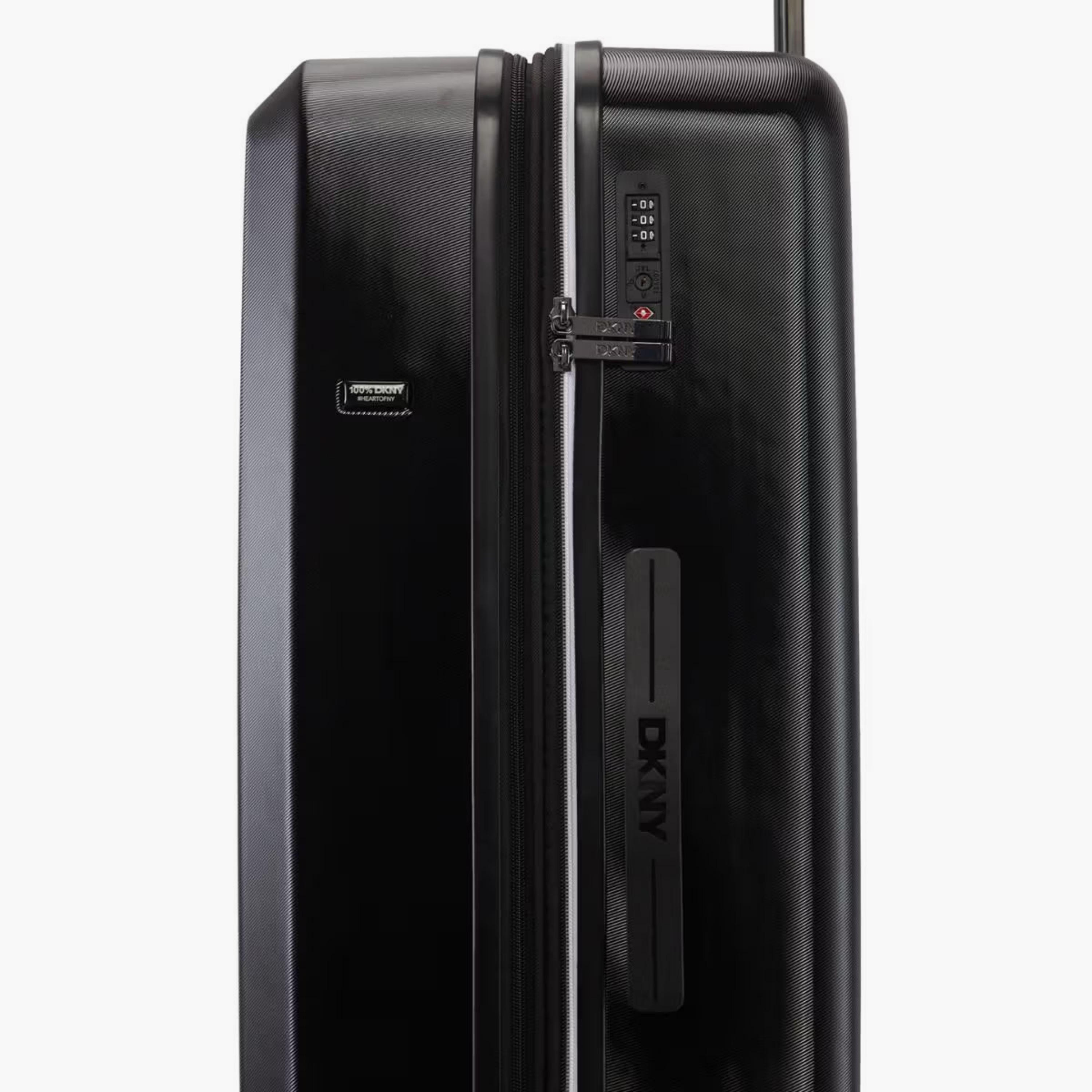 DKNY Embossed Hardcase Luggage Trolley with Retractable Handle - 28 inches Check-In Bag-travel-luggagesandbags-luggage-image-7