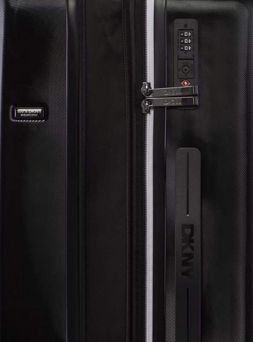 DKNY Embossed Hardcase Luggage Trolley with Retractable Handle - 28 inches Check-In Bag-travel-luggagesandbags-luggage-image-8