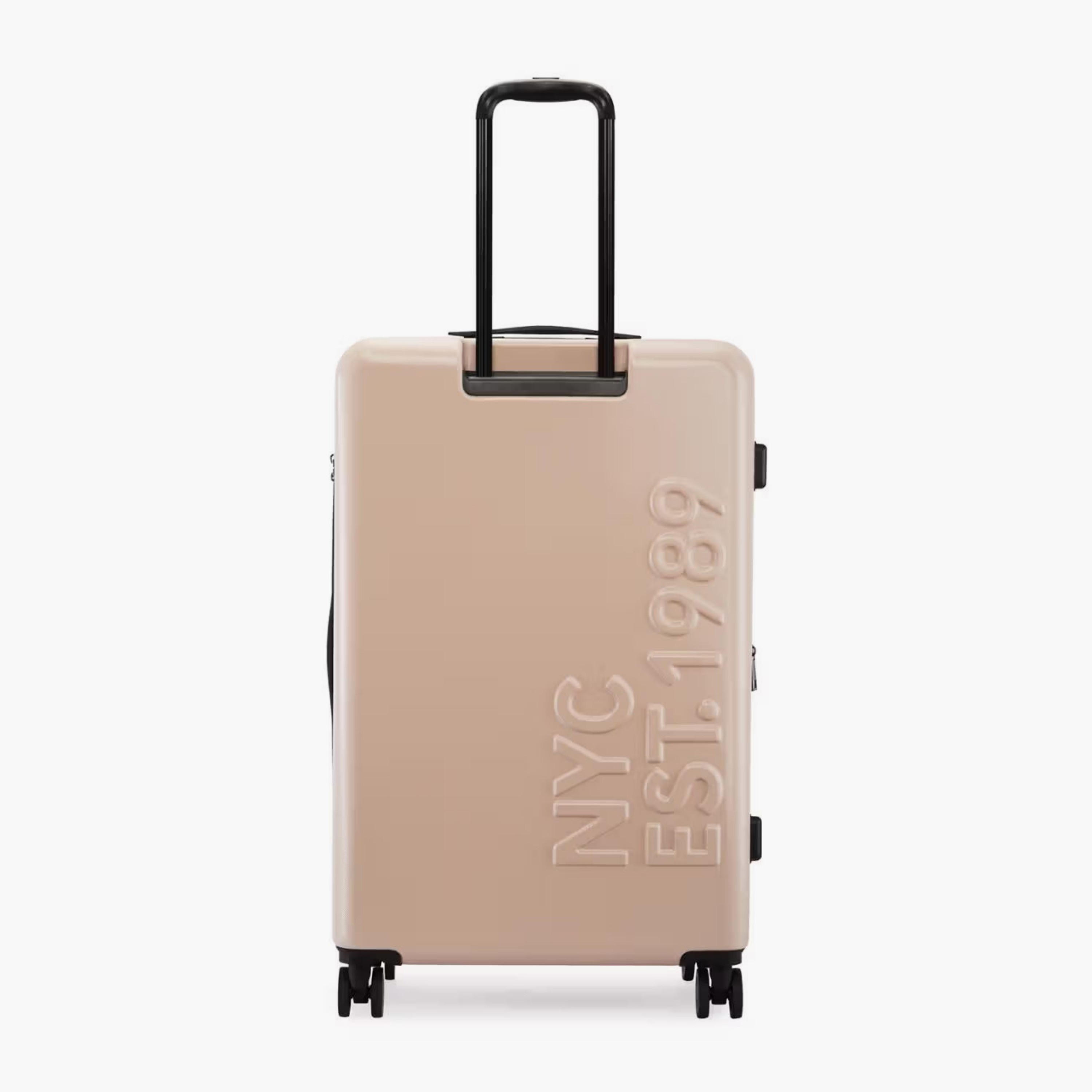 DKNY Embossed Hardcase Luggage Trolley with Retractable Handle - 28 inches Check-In Bag-travel-luggagesandbags-luggage-image-3