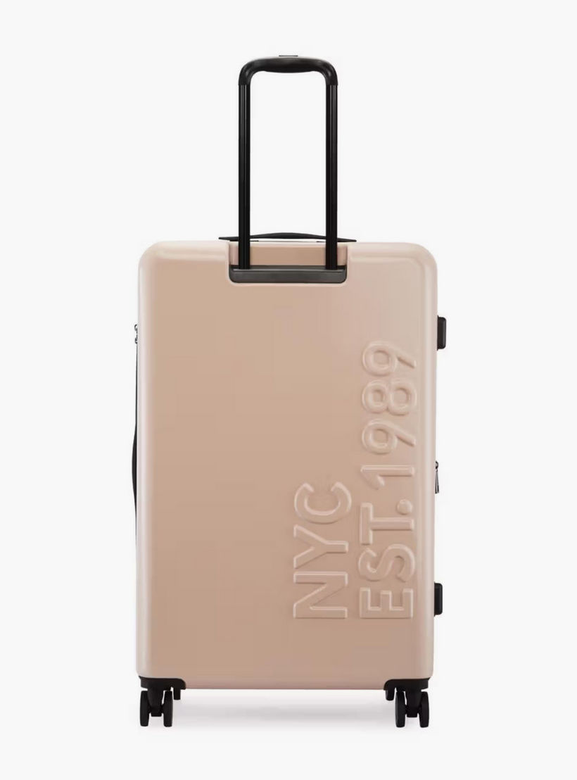 DKNY Embossed Hardcase Luggage Trolley with Retractable Handle - 28 inches Check-In Bag-travel-luggagesandbags-luggage-image-3