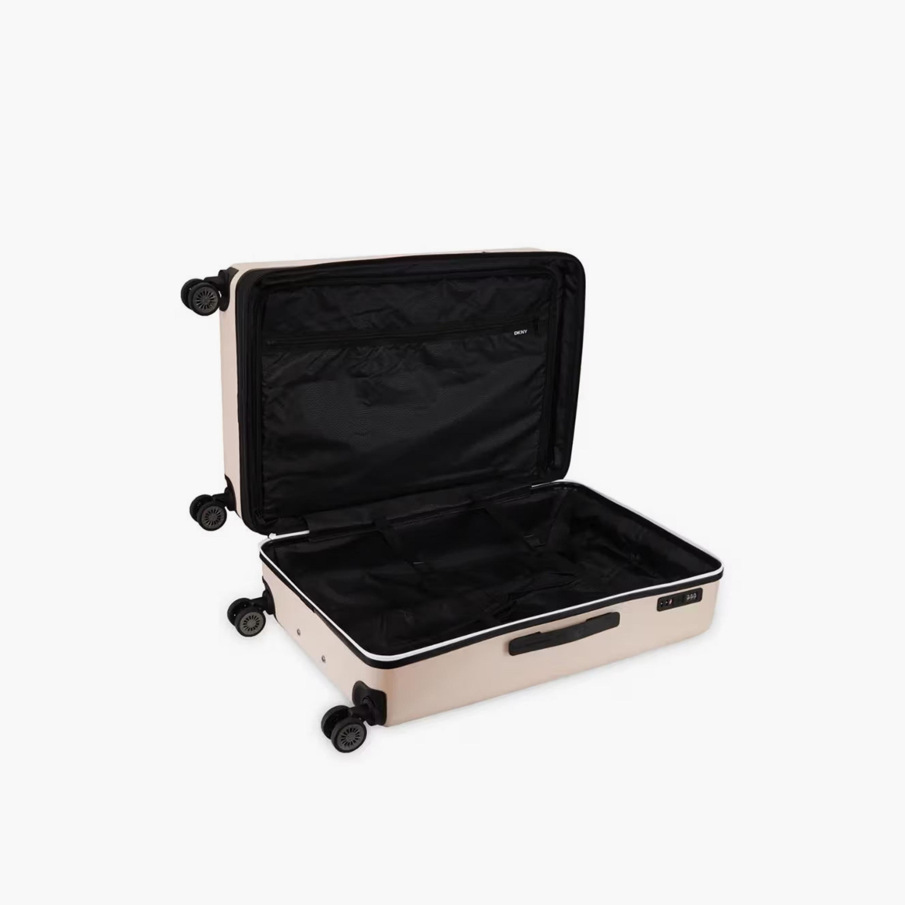 DKNY Embossed Hardcase Luggage Trolley with Retractable Handle - 28 inches Check-In Bag-travel-luggagesandbags-luggage-image-4