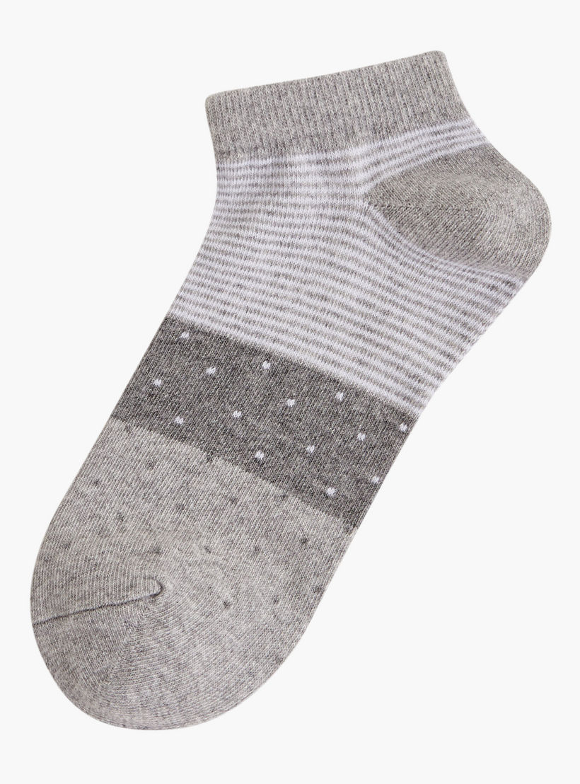 Flora Bella Pack of 5 Ankle Length Cotton Socks-women-socksandstockings-image-2