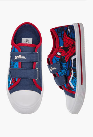 Marvel Boys Spider-Man Print Hook & Loop Ankle Sneakers-boys-shoes-sneakers-image-1
