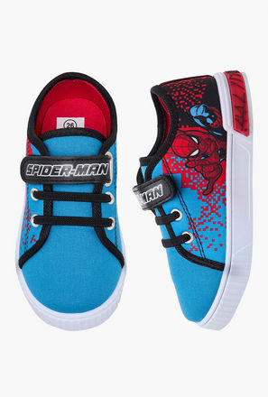 Marvel Boys Spider-Man Print Hook & Loop Ankle Sneakers-boys-shoes-sneakers-image-1