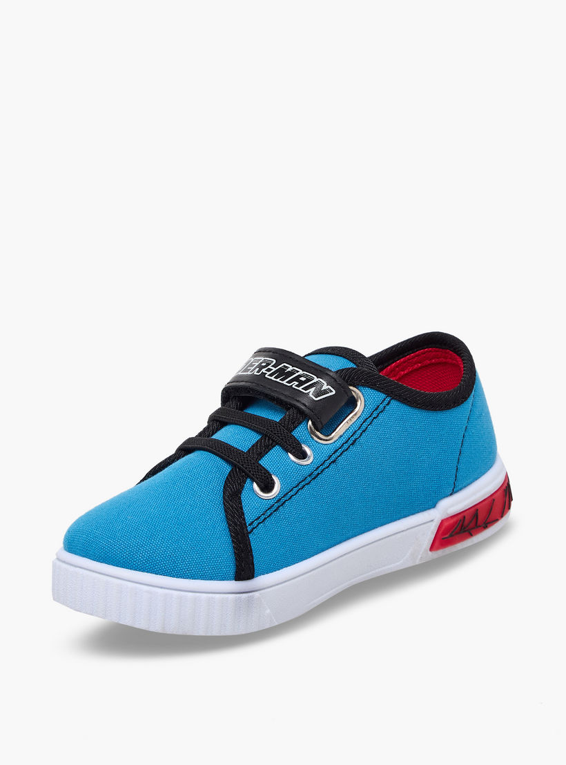 Marvel Boys Spider-Man Print Hook & Loop Ankle Sneakers-boys-shoes-sneakers-image-4