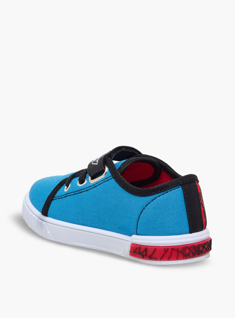 Marvel Boys Spider-Man Print Hook & Loop Ankle Sneakers-boys-shoes-sneakers-image-5