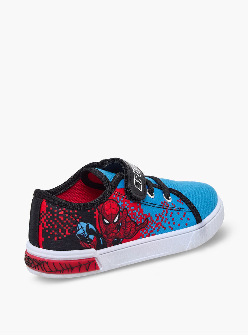 Marvel Boys Spider-Man Print Hook & Loop Ankle Sneakers-boys-shoes-sneakers-image-6