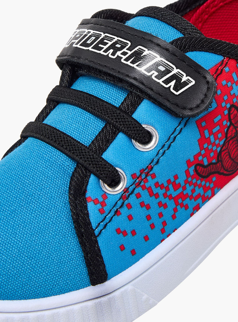 Marvel Boys Spider-Man Print Hook & Loop Ankle Sneakers-boys-shoes-sneakers-image-7