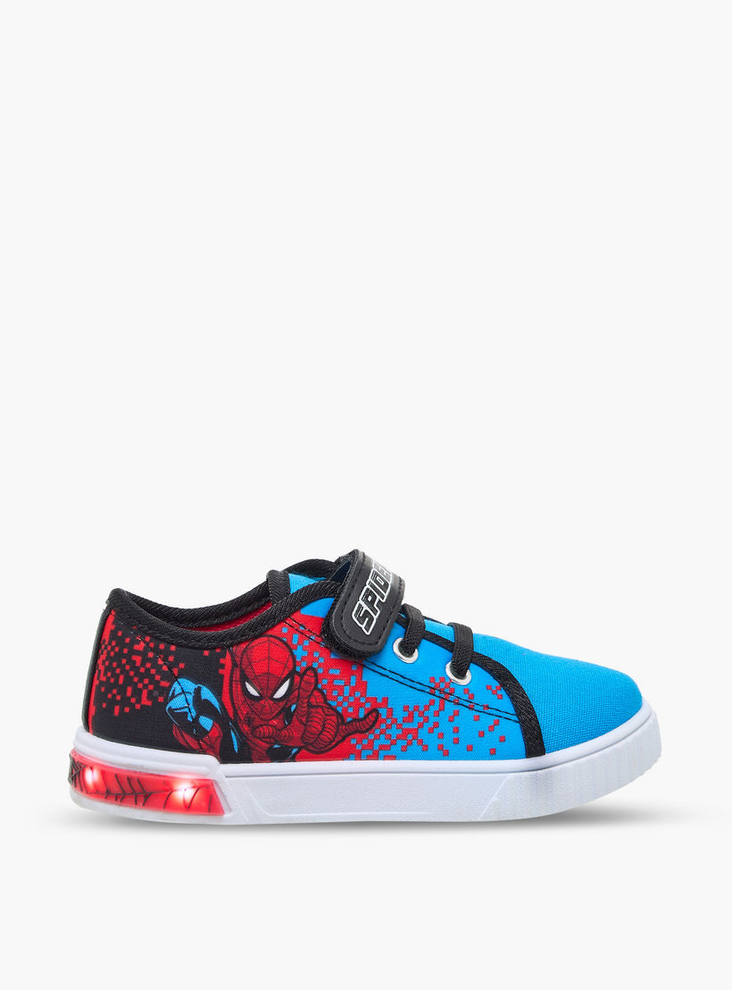 Marvel Boys Spider-Man Print Hook & Loop Ankle Sneakers-boys-shoes-sneakers-image-9