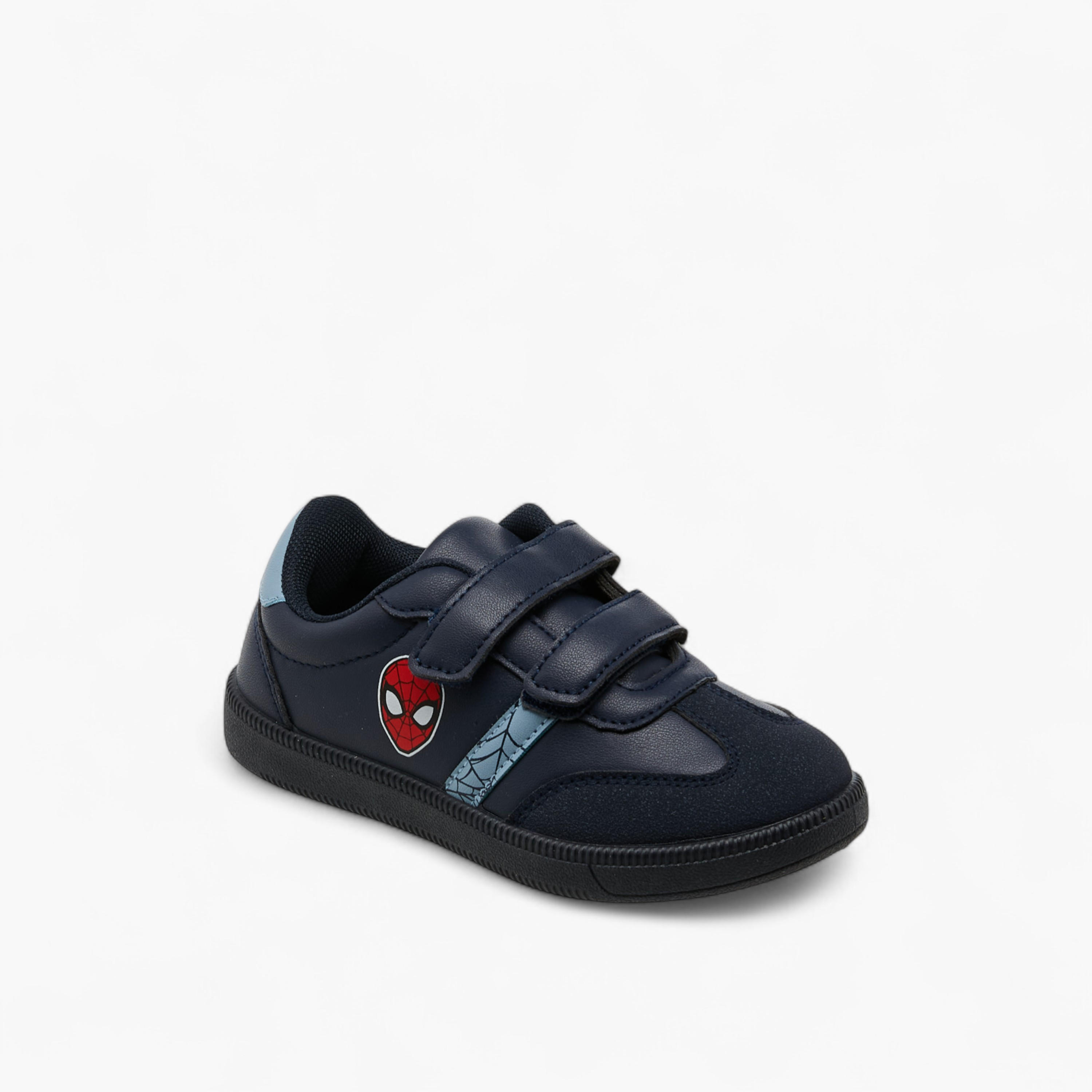 حذاء سنيكرز بشريط إغلاق لاصق وطبعات سبايدر مان من مارفل-boys-shoes-sneakers-image-2