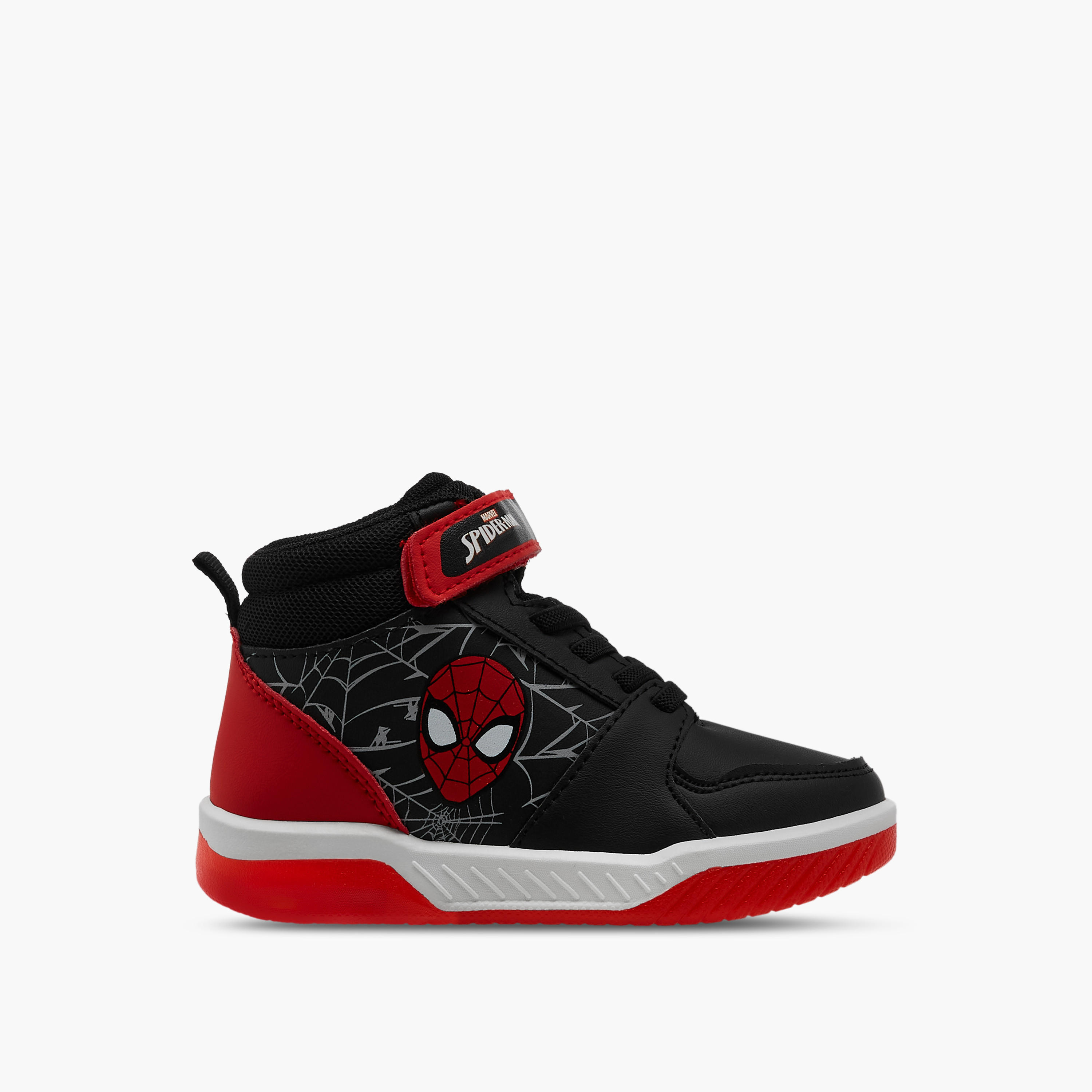 Marvel Spider-Man High Top Sneakers with Hook and Loop Closure-boys-shoes-sneakers-image-6