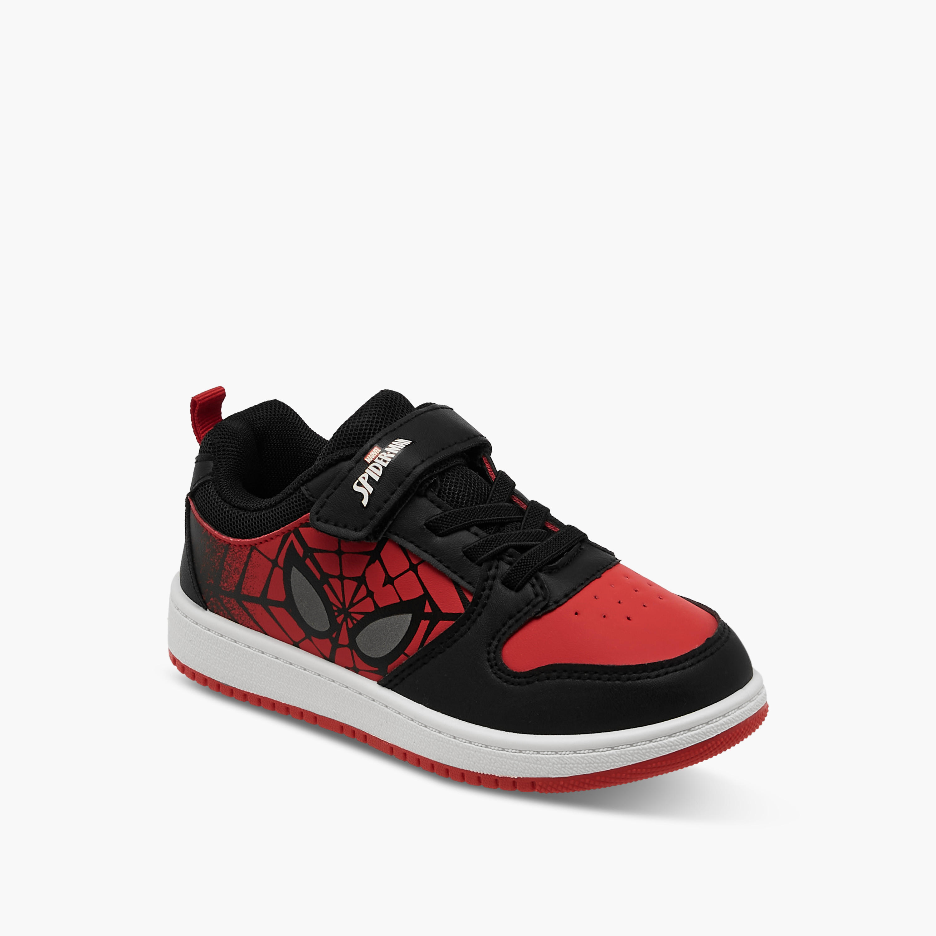 Spider-Man Print Sneakers with Hook and Loop Closure-boys-shoes-sneakers-image-2