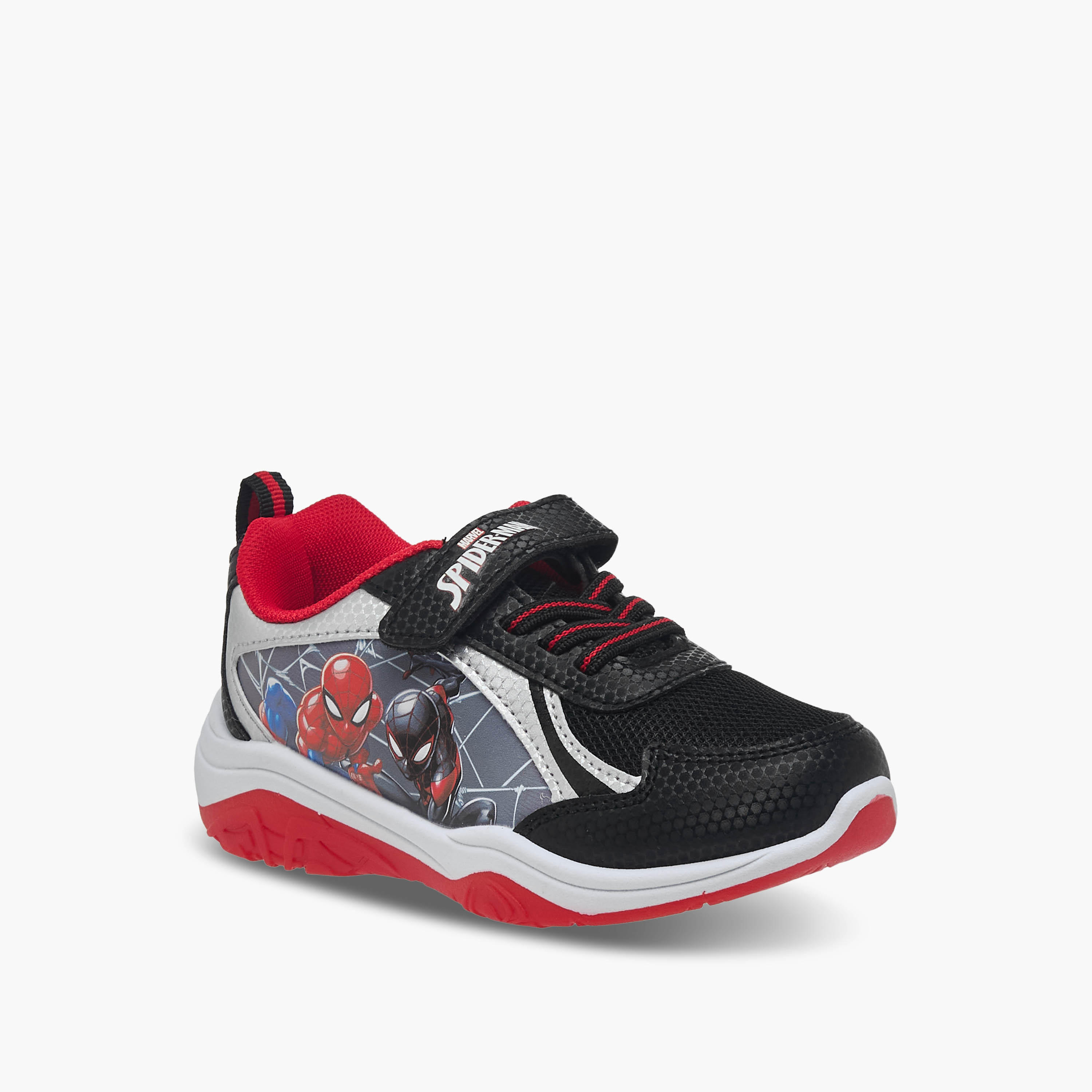 Boys Light-Up Spider-Man Print Sneakers-boys-shoes-sneakers-image-2