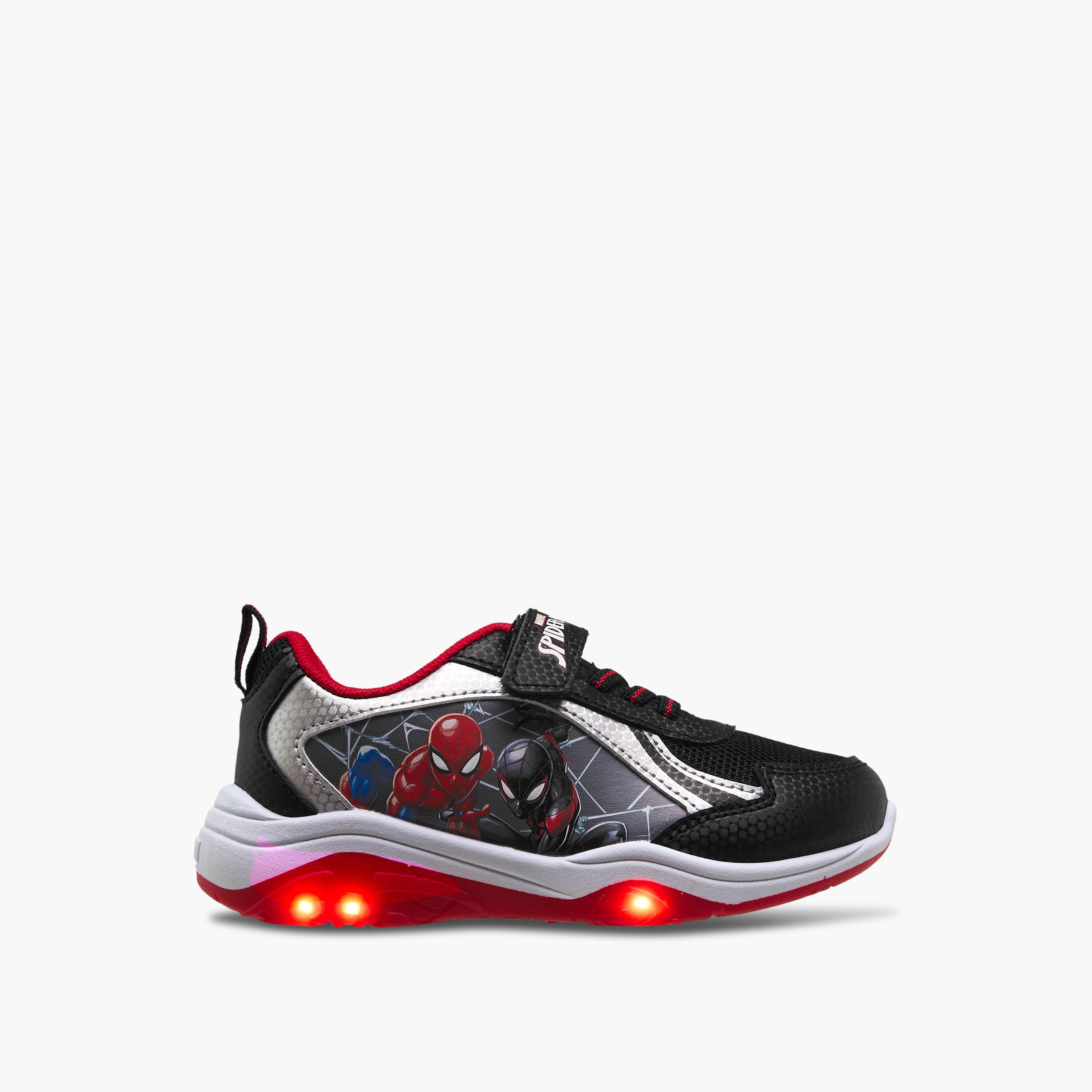 Boys Light-Up Spider-Man Print Sneakers-boys-shoes-sneakers-image-4
