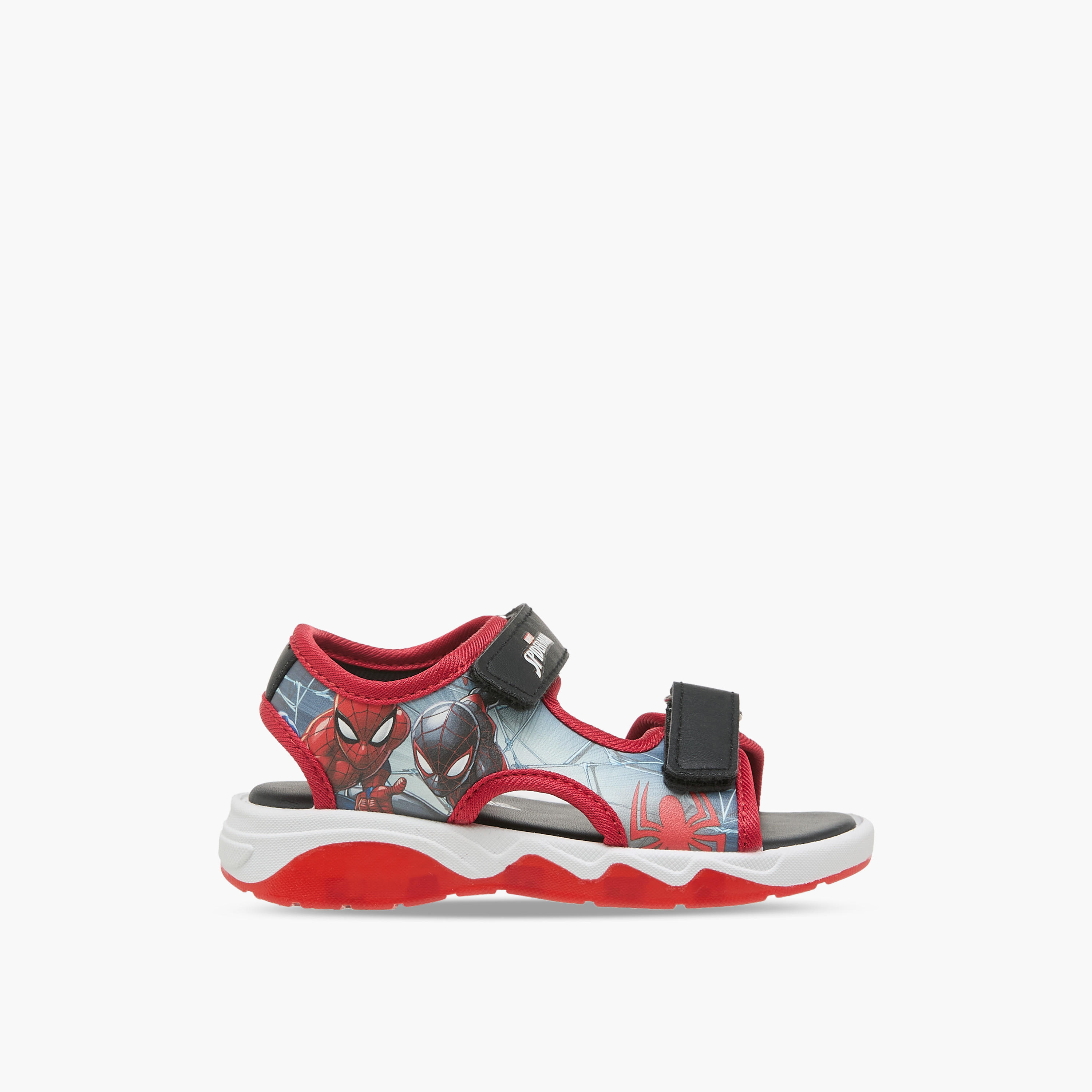 Marvel Boys Spider-Man Print Light-Up Sandals-boys-shoes-sandals-image-2