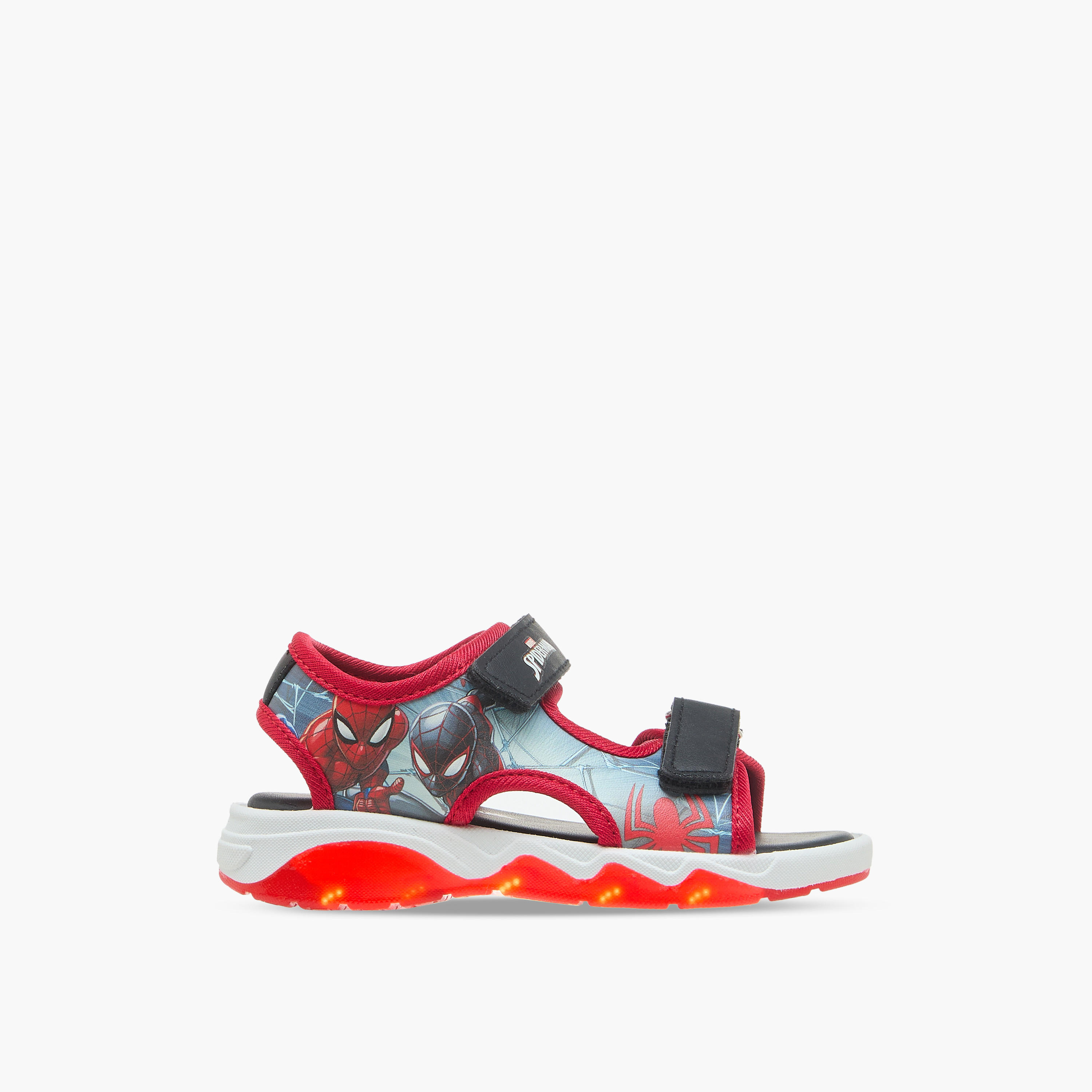 Marvel Boys Spider-Man Print Light-Up Sandals-boys-shoes-sandals-image-5