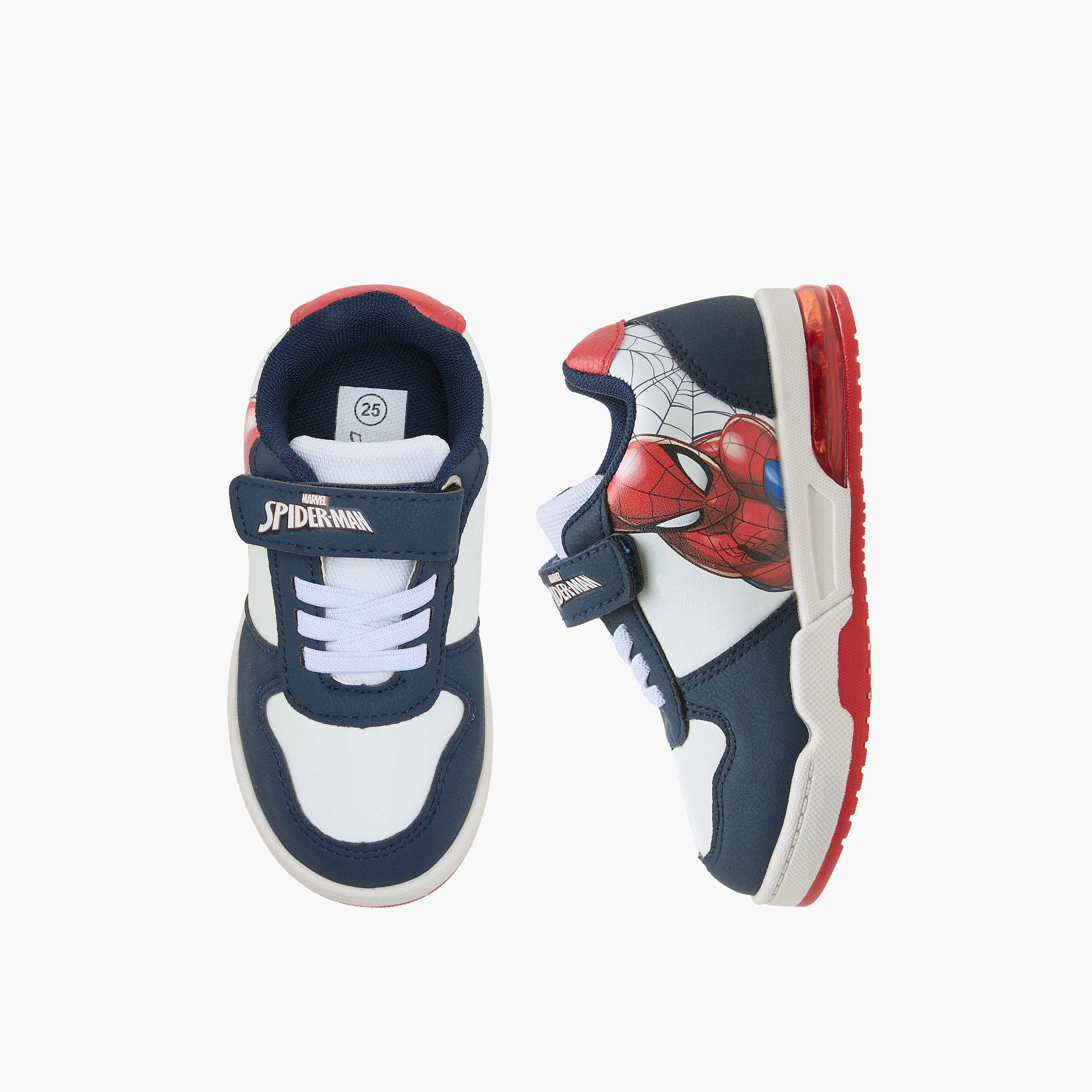 Marvel Boys Spider-Man Print Hook & Loop Sneakers-boys-shoes-sneakers-image-1