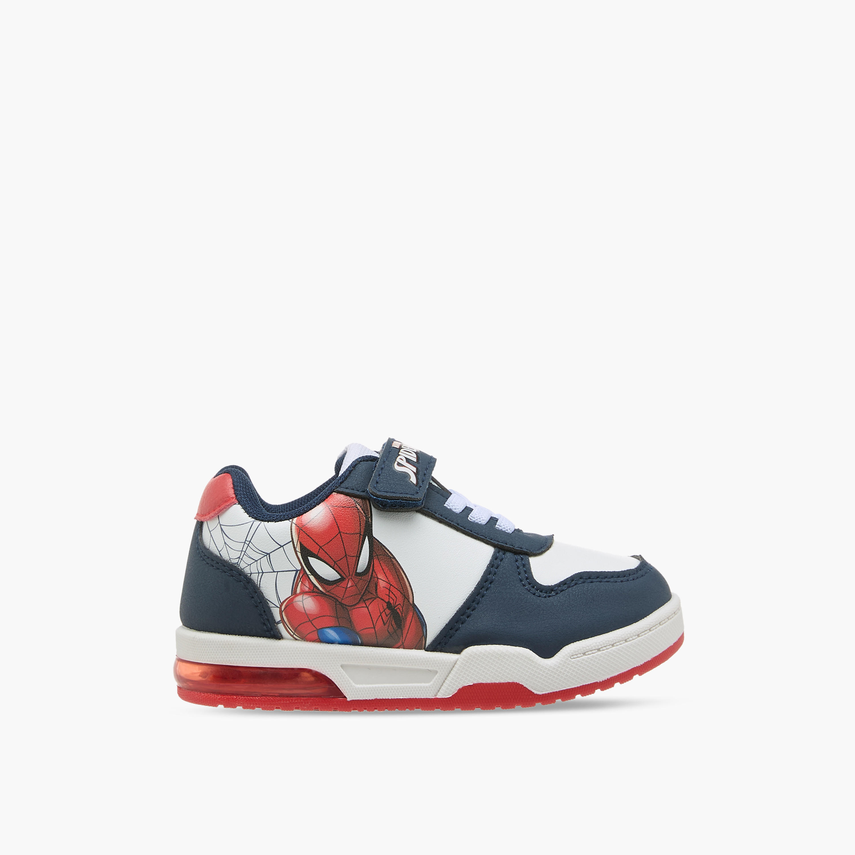 Marvel Boys Spider-Man Print Hook & Loop Sneakers-boys-shoes-sneakers-image-3