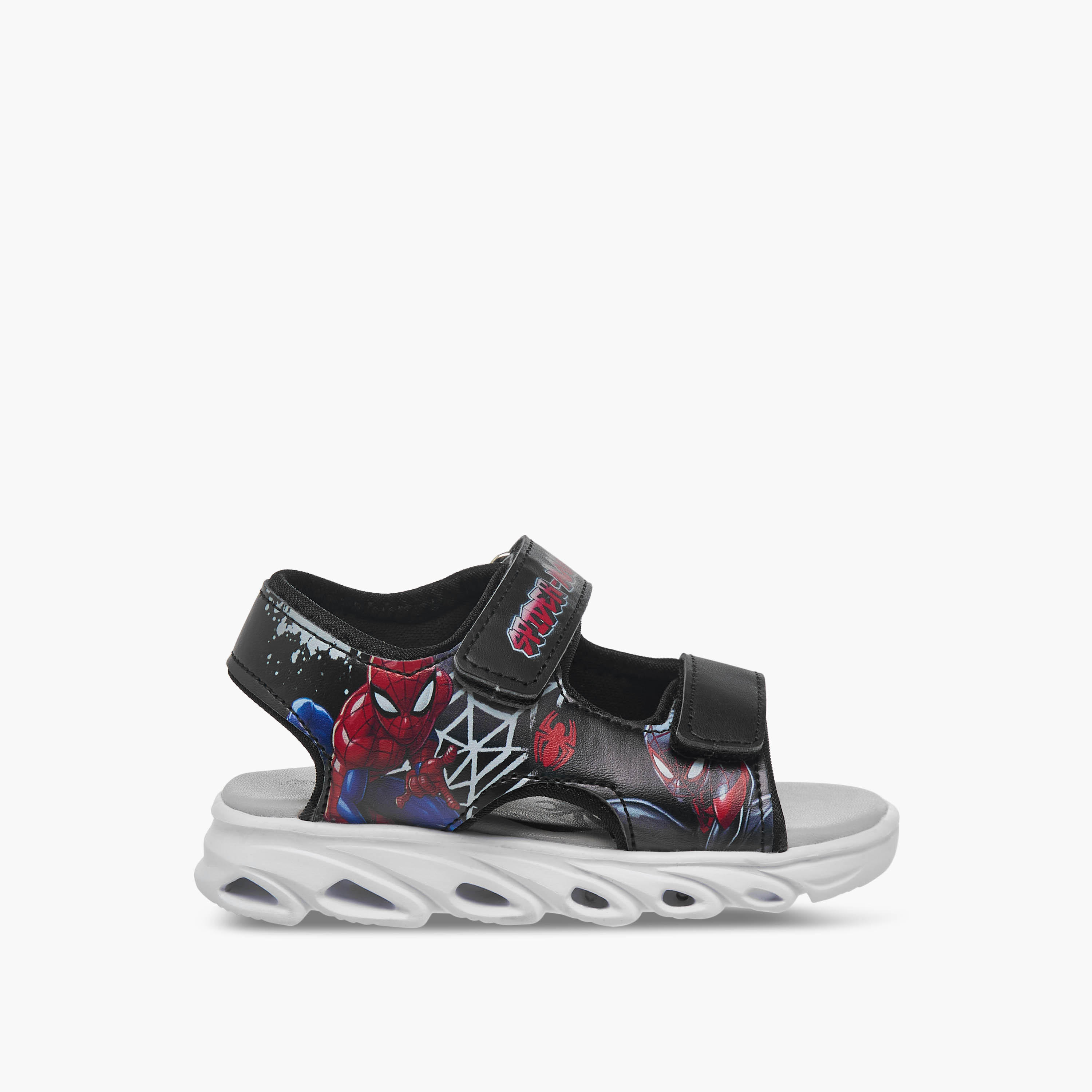 Boys Light-Up Spider-Man Print Sandals-boys-shoes-sandals-image-2
